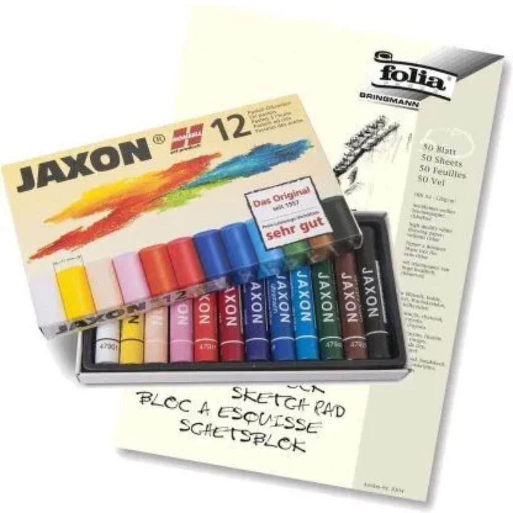 JAXON Skizzenblock JAXON Ölkreiden+ folia Skizzenblöcke Kreative Entfaltung, Perfekt für jede kreative Technik