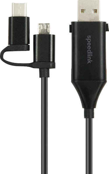 Speedlink »Speedlink 4-in-1 USB-C Adapterkabel HQ 1m« Computer-Kabel, USB-C, (100 cm)