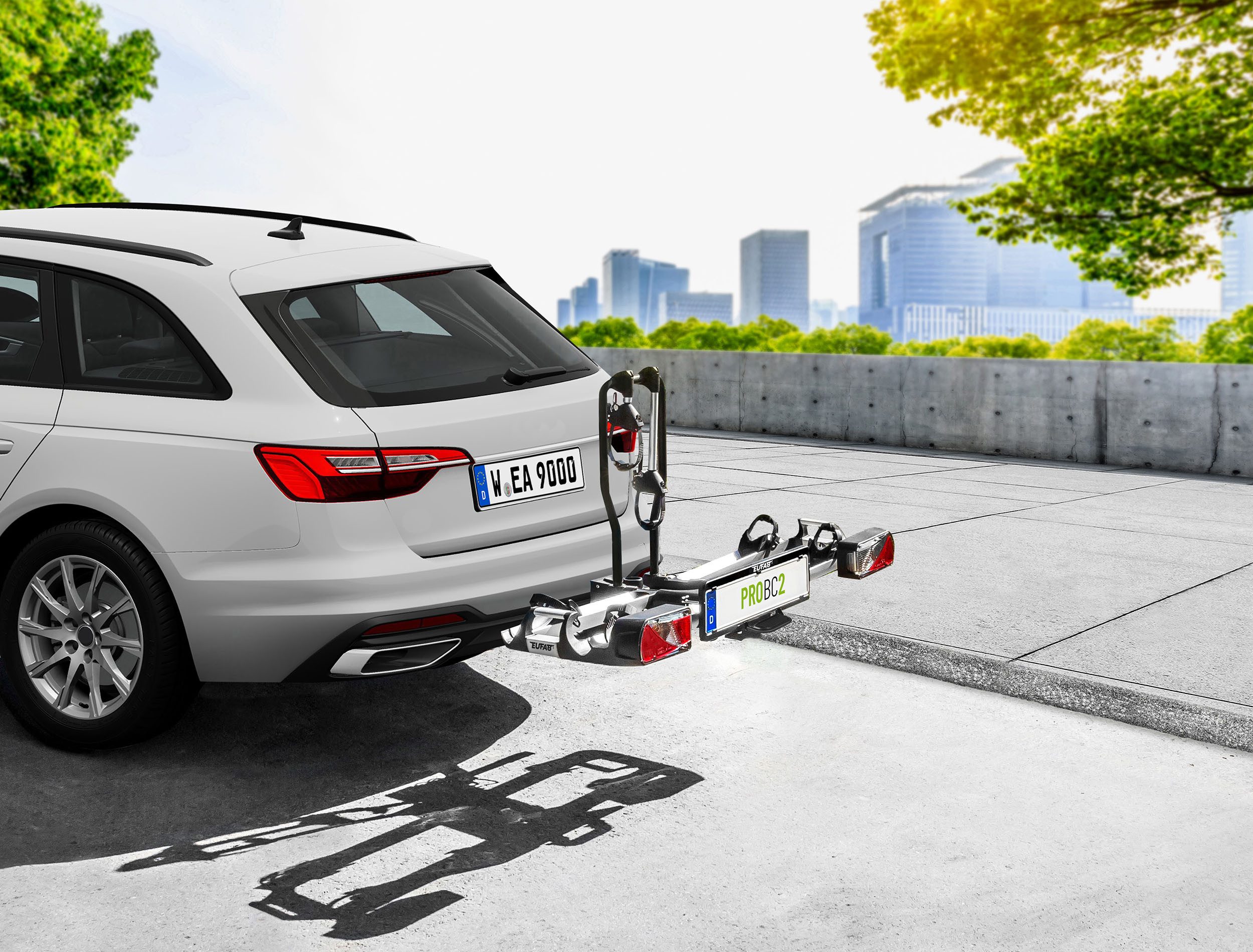 EUFAB Kupplungsfahrradträger EUFAB 11600 Fahrradträger ProBC2, für max. 2 Räder