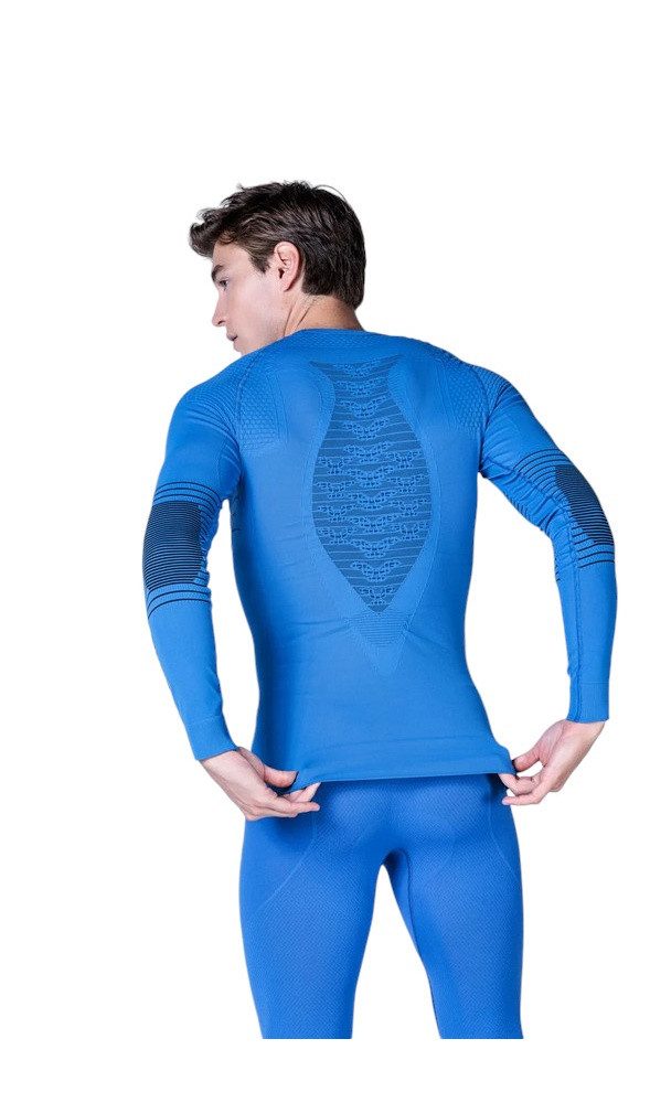 X-Bionic Langarmshirt Rundhals Energizer 4.0 (Multifunktionsshirt) Unterwäsche royalblau