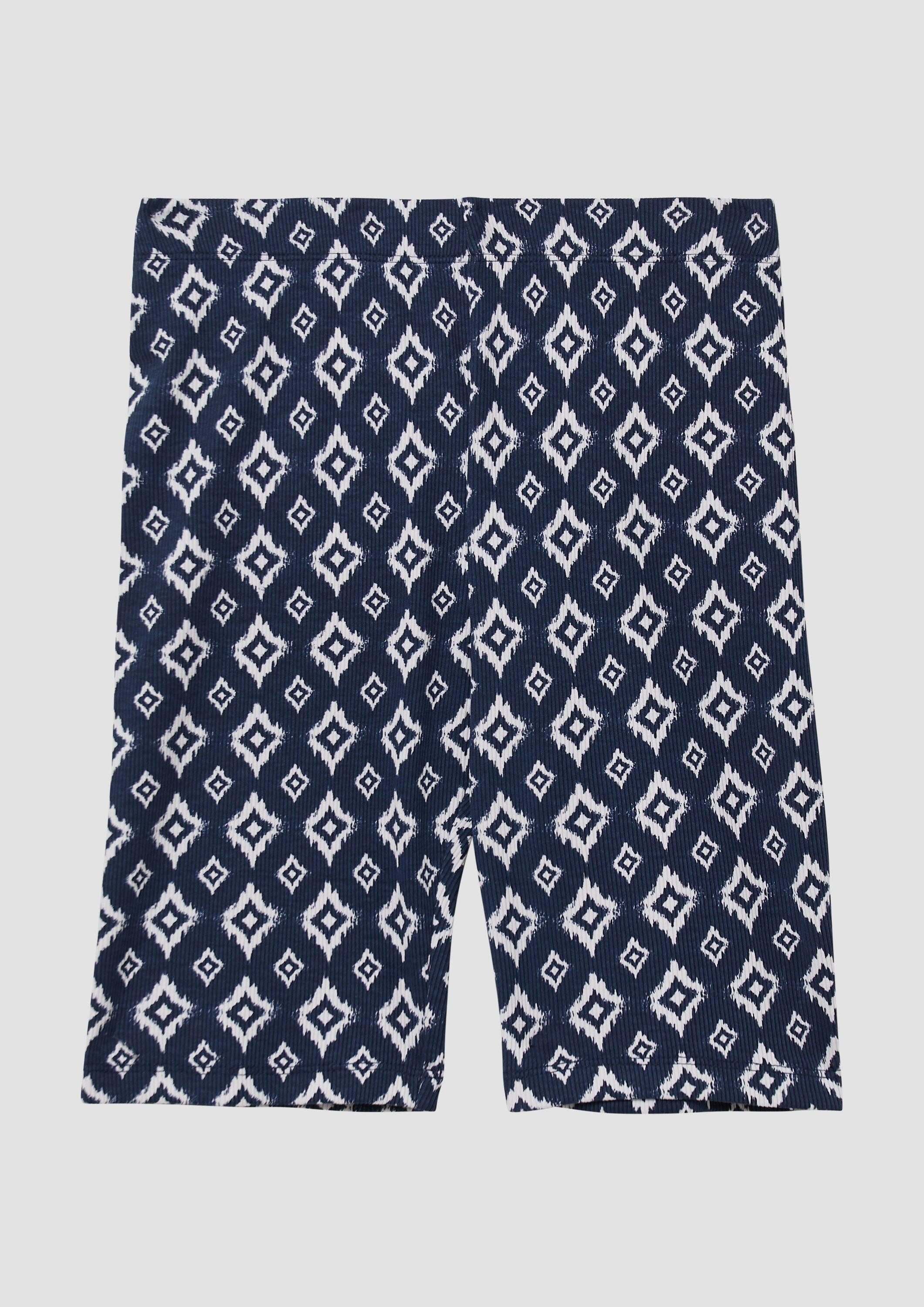 s.Oliver Caprihose Leggings Gerippte Radlerhose mit Elastikbund