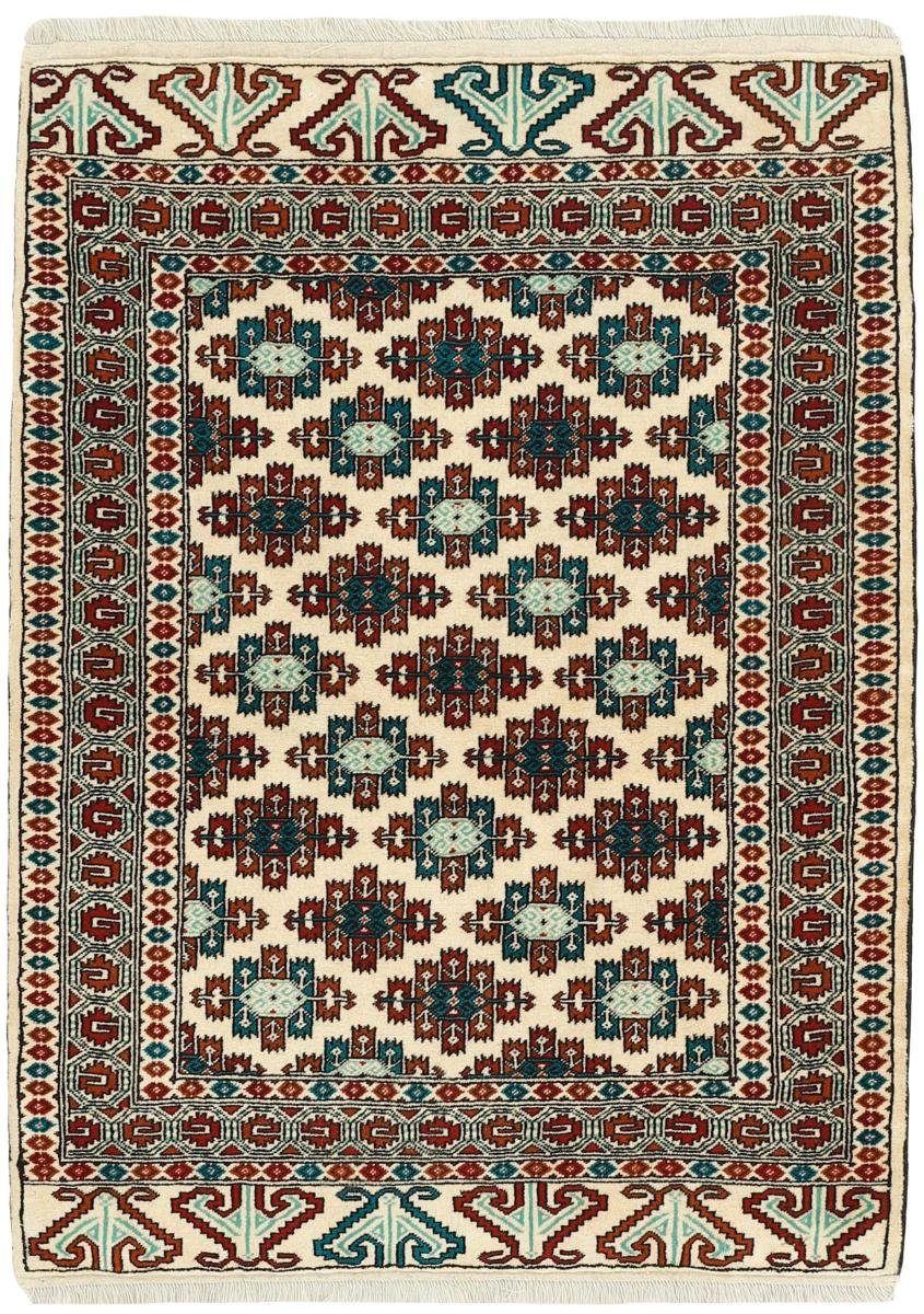 Orientteppich Turkaman 112x152 Handgeknüpfter Orientteppich / Perserteppich, Nain Trading, rechteckig, Höhe: 6 mm