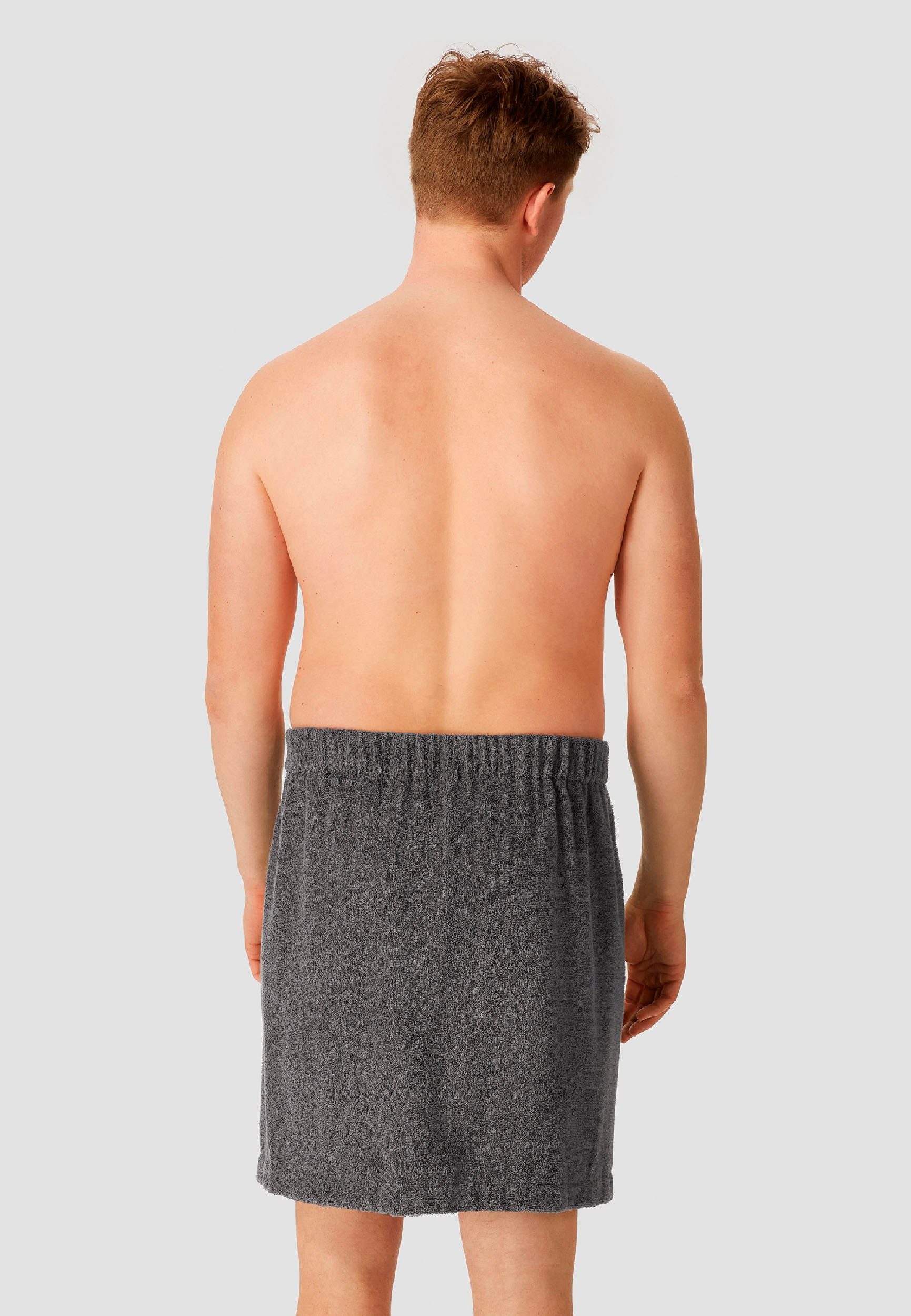 Schiesser Kilt Rom aus weicher Baumwolle, saugstark und 3-fach weitenverstellbar, Kurzform, Frottier, Knöpfe, MADE IN GREEN by OEKO-TEX®