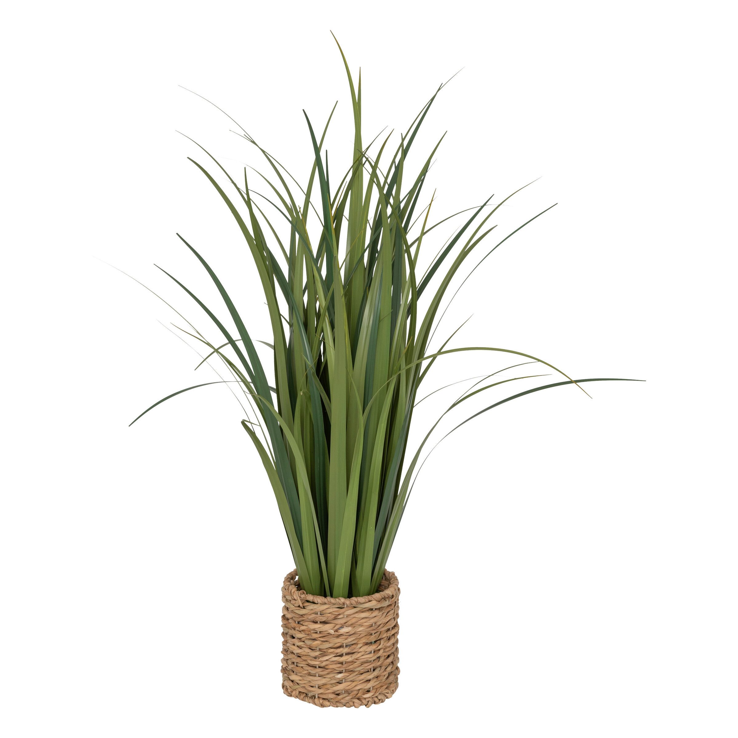 Kunstpflanze Leinenstrauß ZYA im Naturfasertopf, 91 cm Zimmerpflanze, Atmosphera Créateur d'intérieur, Höhe 91 cm