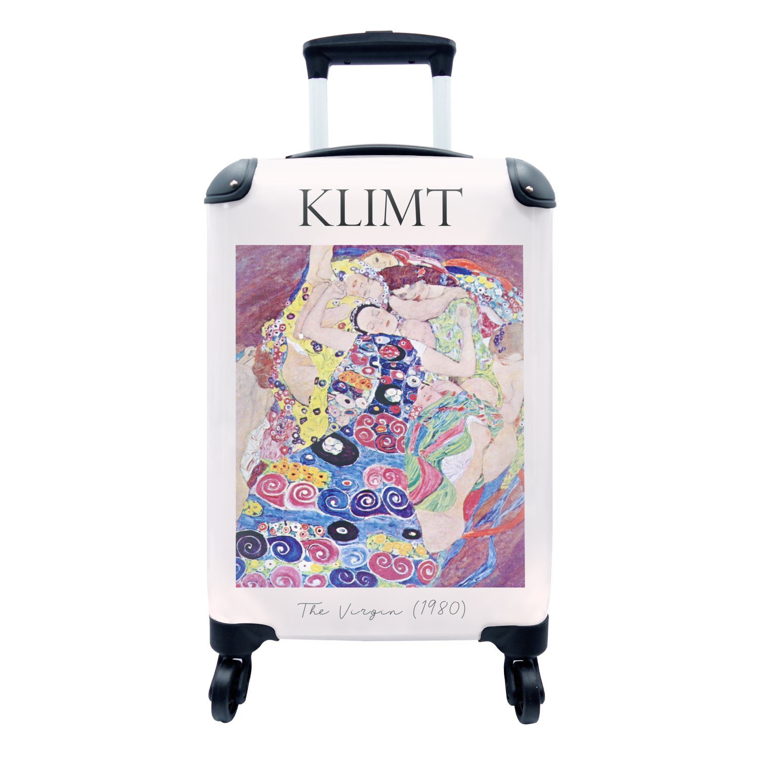 MuchoWow Handgepäckkoffer Kunst - Gustav Klimt - Die Jungfrau (1980), 4 Rollen, Reisetasche mit rollen, Handgepäck für Ferien, Trolley, Reisekoffer