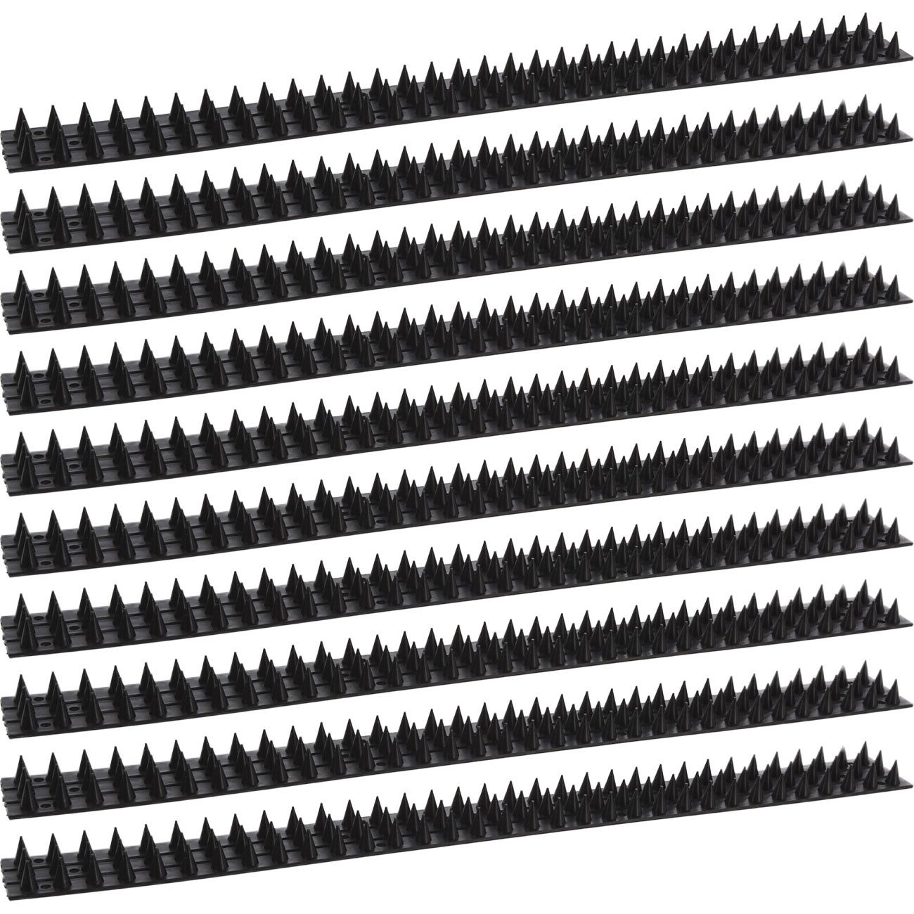 Progarden Taubenspikes Anti-Kletter-Streifen 10er Schwarz 50x4,5cm – Effektiver Spikesschutz, 10-St., Hindert Tauben an der Landung und schützt dadurch vor Taubenkot