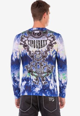 Cipo & Baxx Langarmshirt mit trendigen Prints