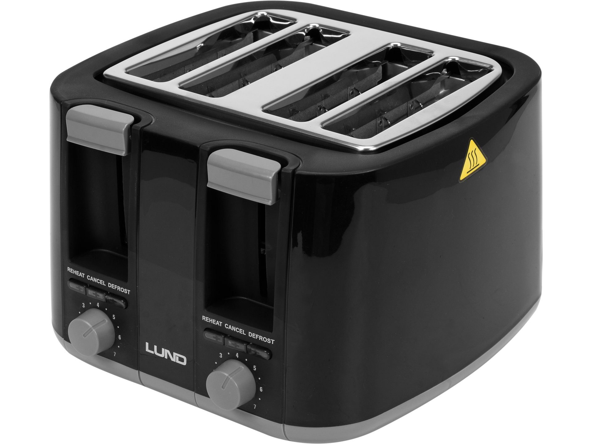 Lund Tunnel-Toaster Toaster für 4 Scheiben, 1500W, Schwarz, standard, für Toast, 1500 W