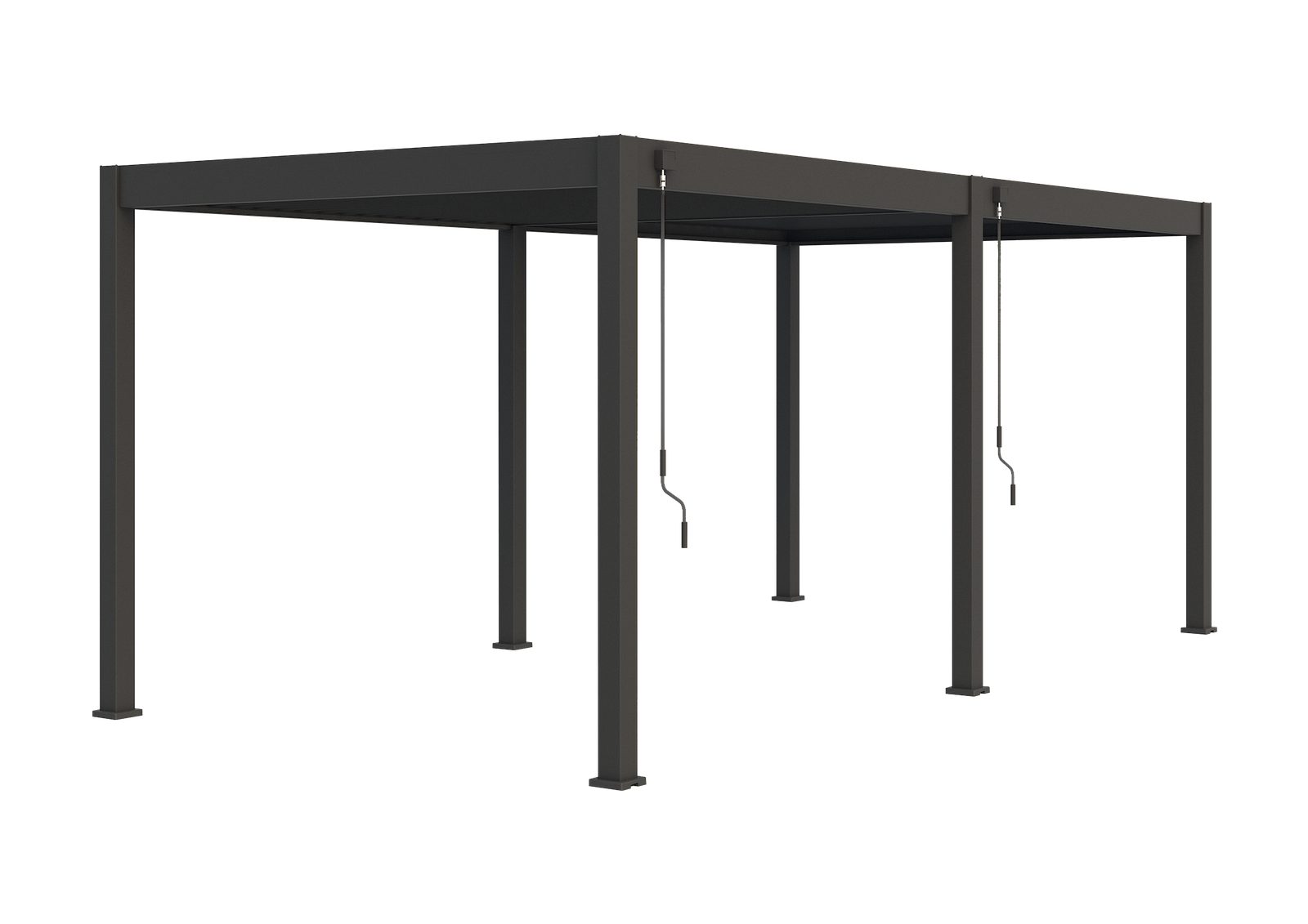 Weide Pergola Weide Deluxe VollAlu Pavillon 3,6 x 5,3 M anthrazit Pergola