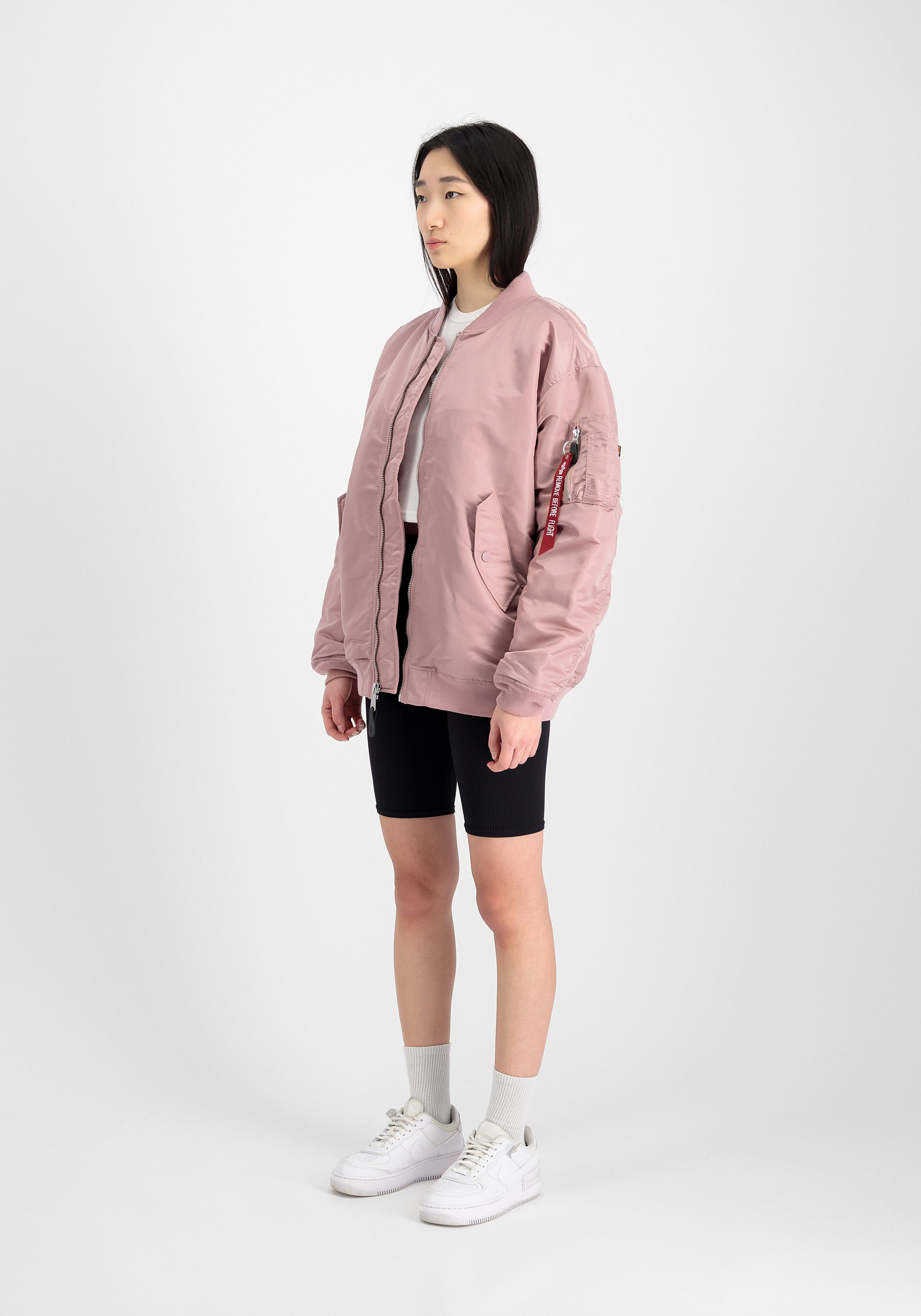 Alpha Industries Bomberjacke MA-1 Core W, silver pink/rosa, Gr. XS/S