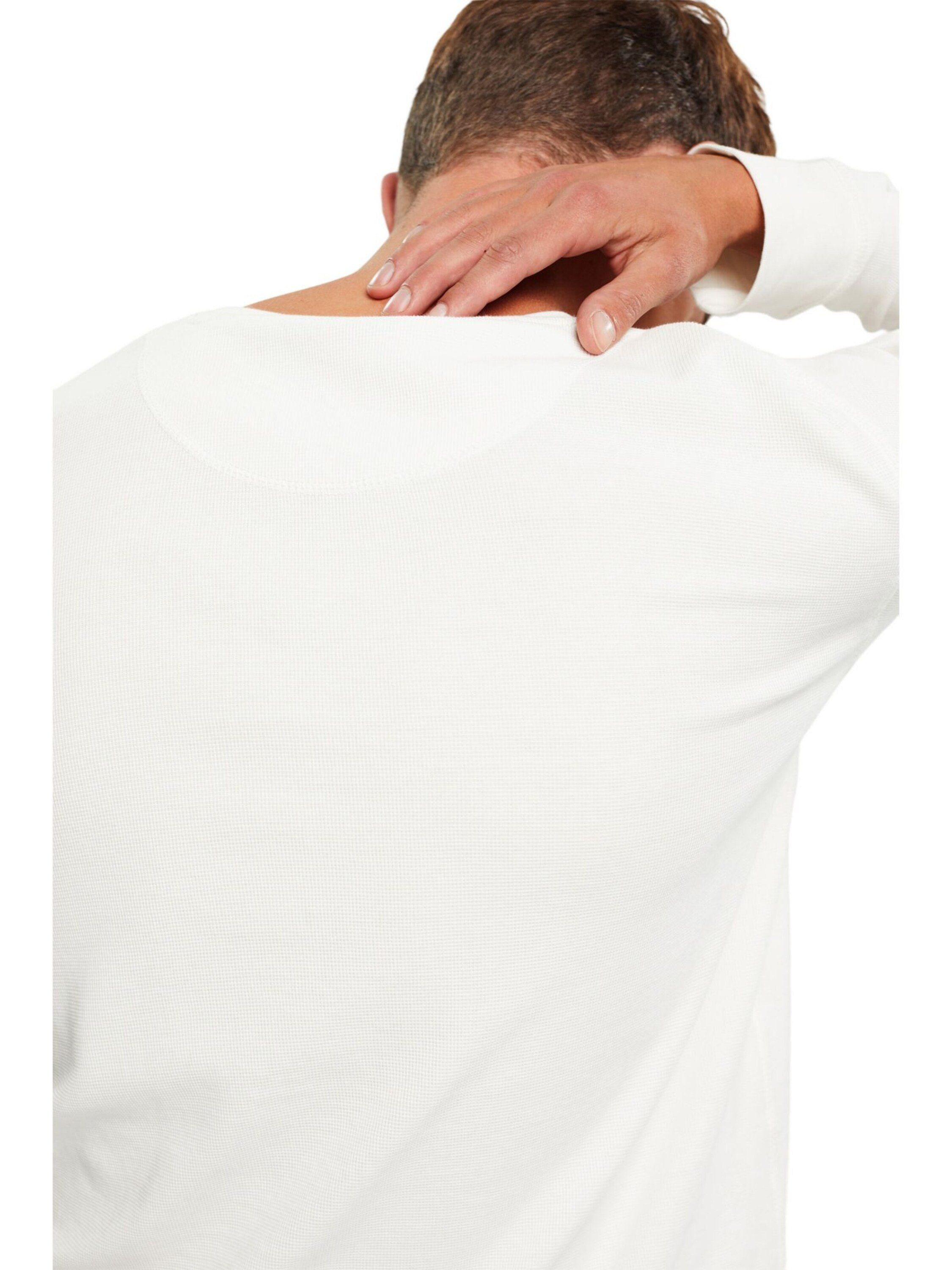 Esprit Langarmshirt (1-tlg) white off