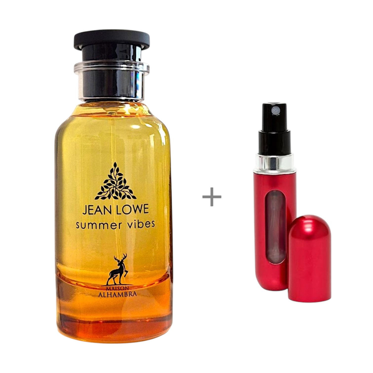 Maison Alhambra Duft-Set Jean Lowe Summer Vibes EDP 100ml + Parfümzerstäuber (leer)