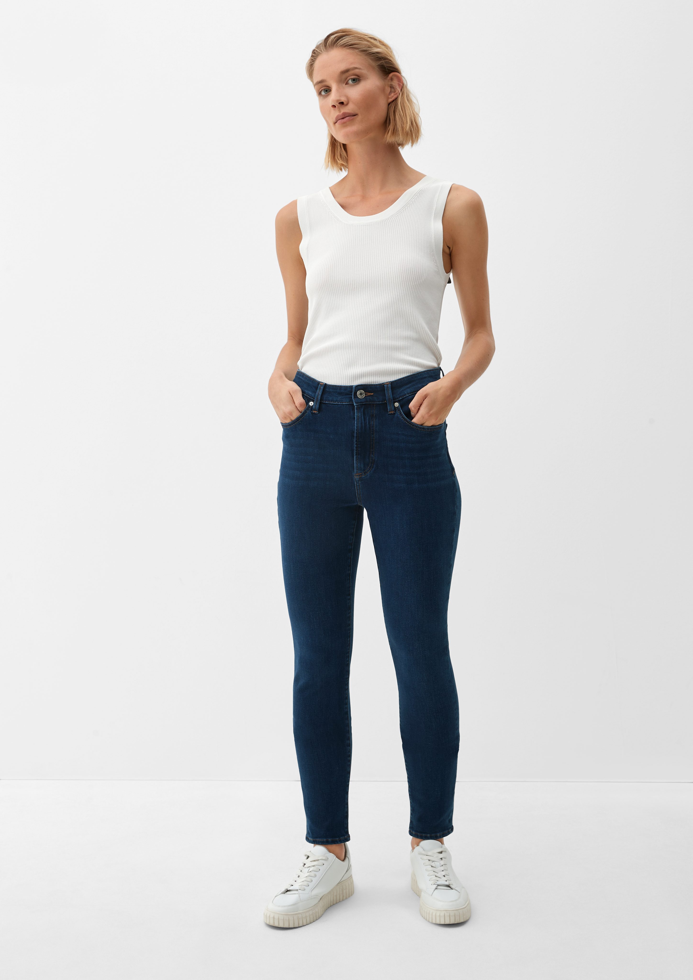 / s.Oliver Mid Skinny Leg Skinny 5-Pocket-Jeans Rise Fit Izabell / Ankle-Jeans /