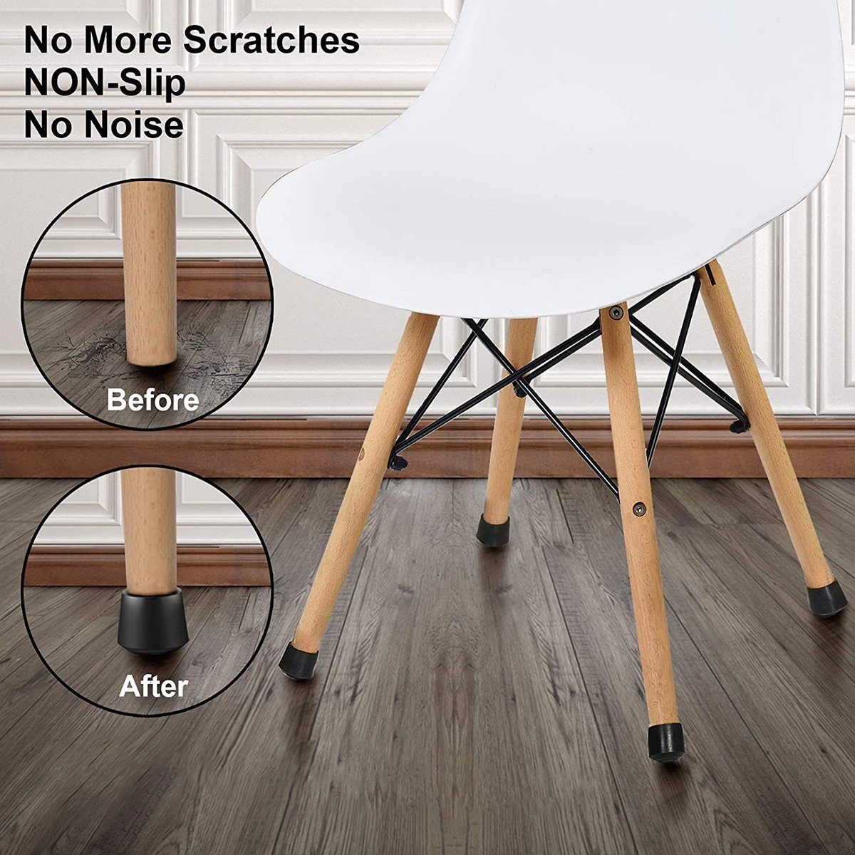 zu Füße Pads,Stuhlkappen, Flexibilität, nicht leicht Stuhlkappen Gummi Jormftte verformen Tischbein Starke