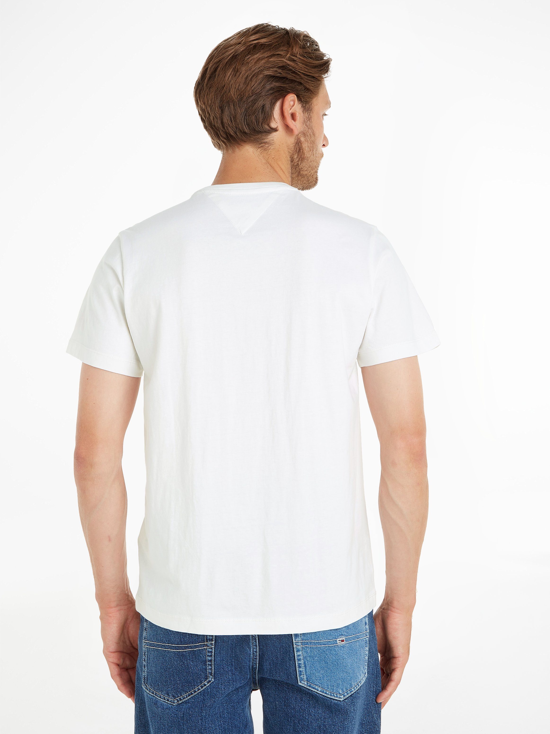 Tommy Jeans T-Shirt TJM CLASSIC JERSEY CREW NECK mit Logostickerei