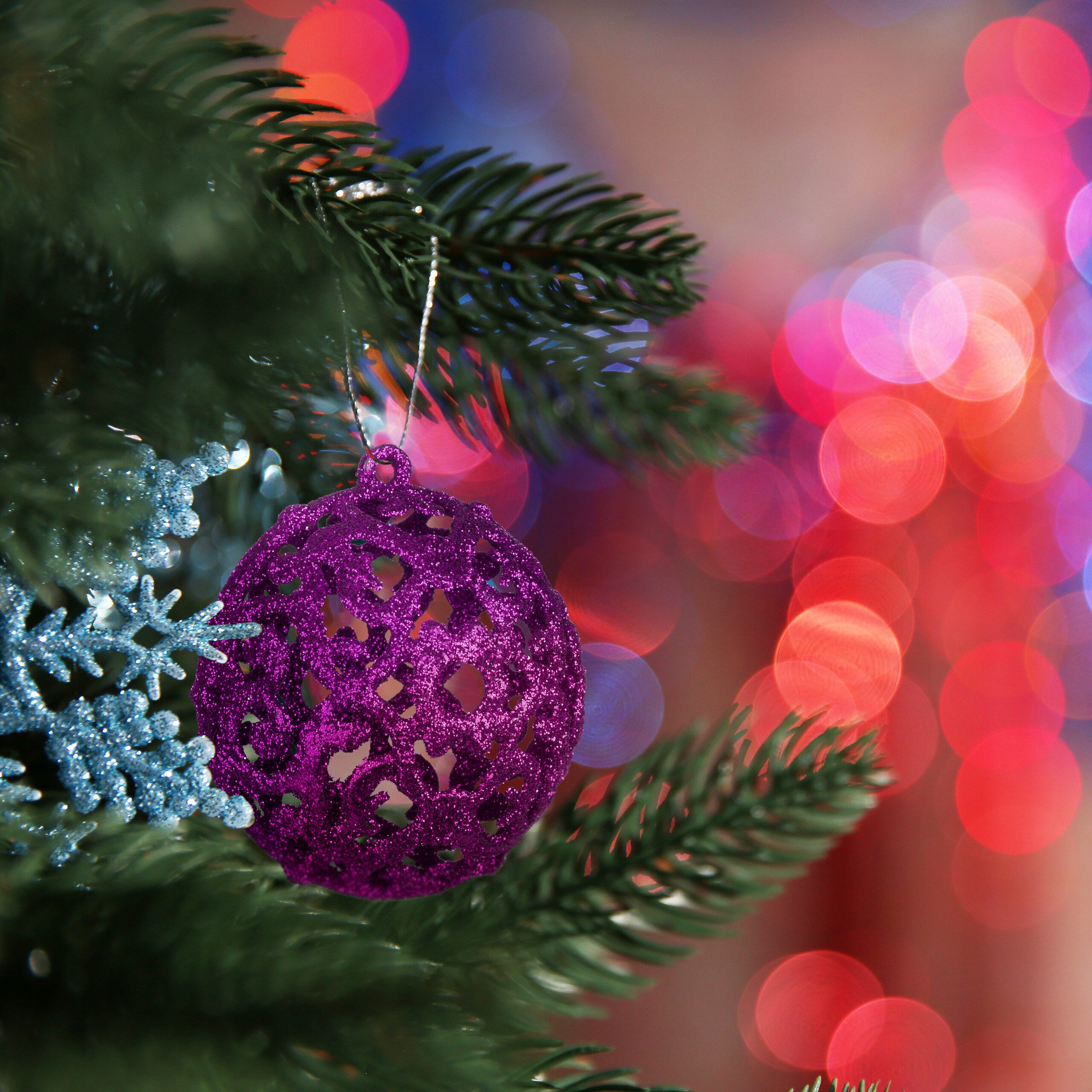relaxdays Weihnachtsbaumkugel Weihnachtskugeln im 150er Set, Pink