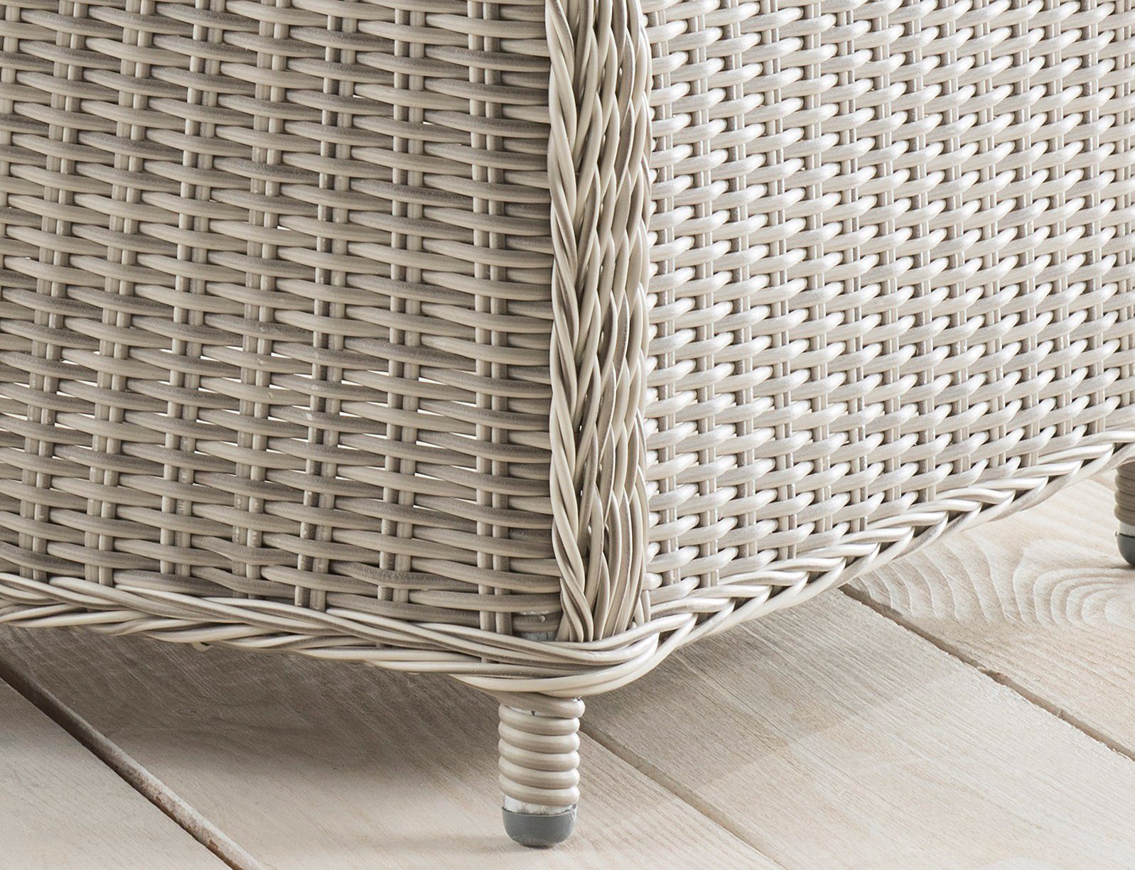 Destiny Balkonset CASA RELAX CASA Sessel mit Fußhocker, vintage grau, (4-tlg., 1 Sessel stufenlos verstellbar und 1 Fußhocker, inkl. Polster), Aluminium, Polyra – Bild 5 von 5