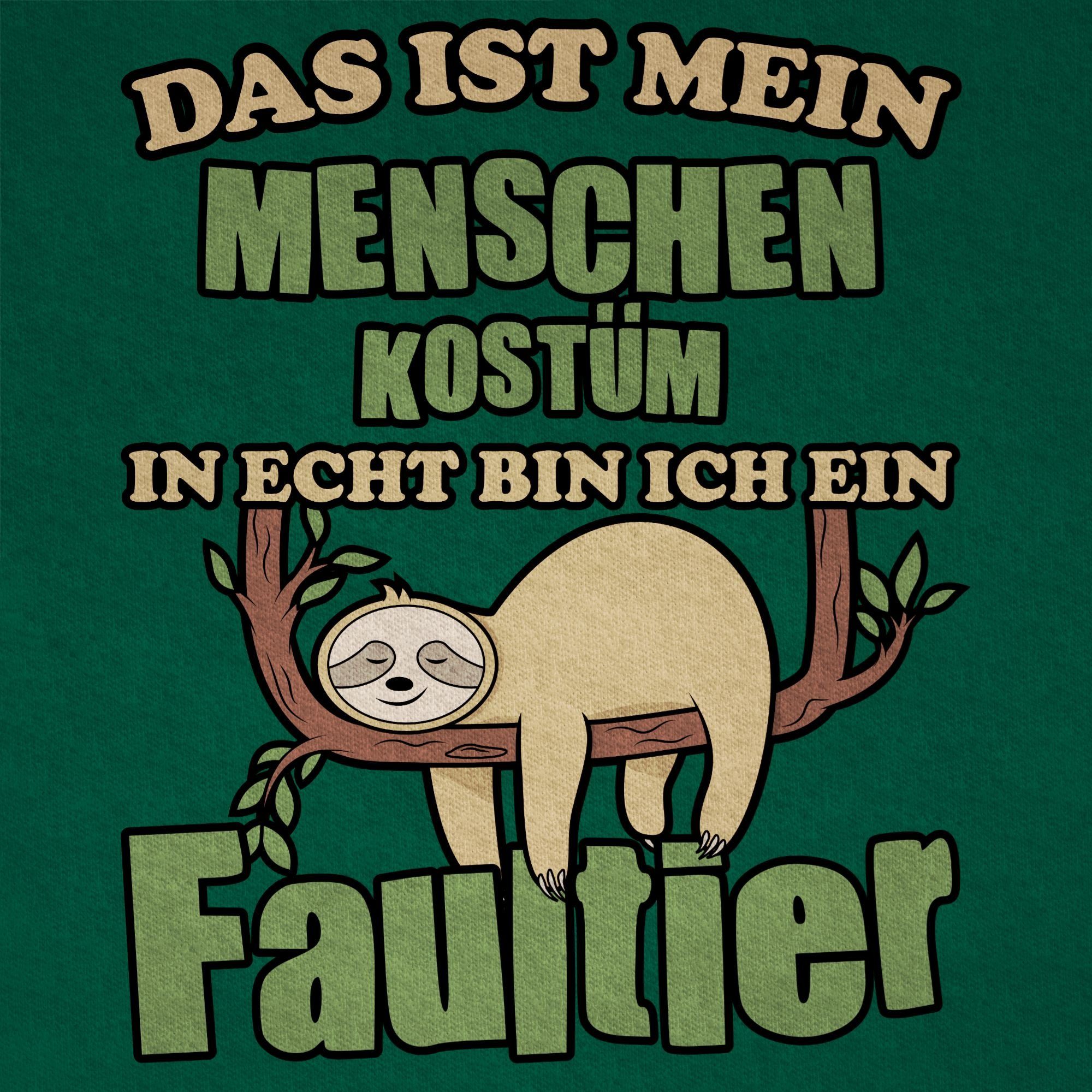 Shirtracer T-Shirt Das ist mein Menschen Kostüm in echt bin ich ein Faultier I Fastnacht (1-tlg) Karneval & Fasching