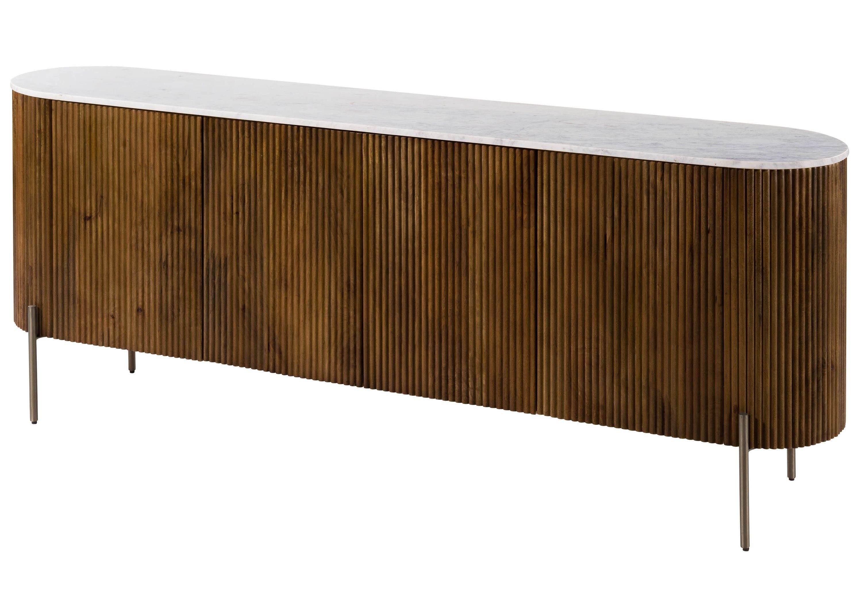 Massivmoebel24 Sideboard BARCELONA (Massivholz), Mango 200x40x76 braun lack günstig online kaufen