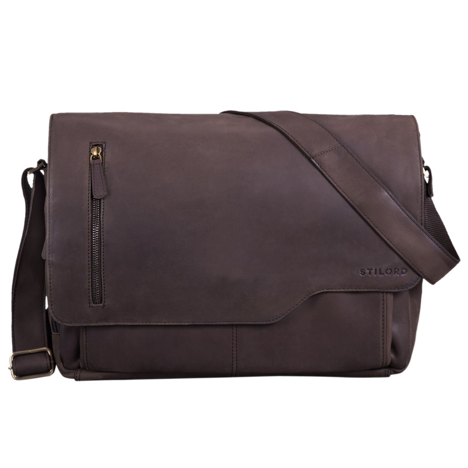 STILORD Laptoptasche "Marlon" Ledertasche Herren Business