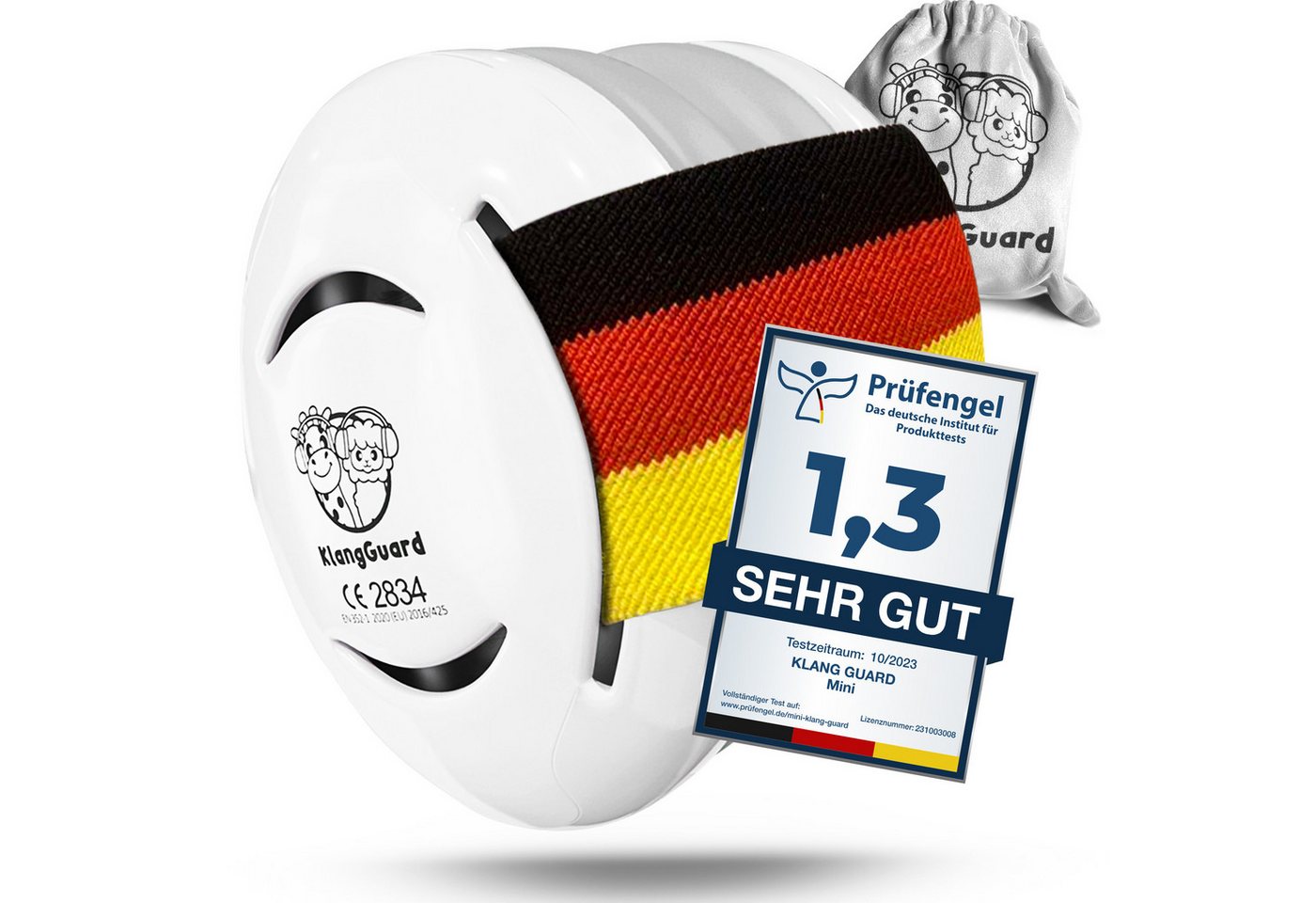 KLANG GUARD Kapselgehörschutz Mini® für Babys und Kleinkinder - Fan Edition - Gehörschutz Baby