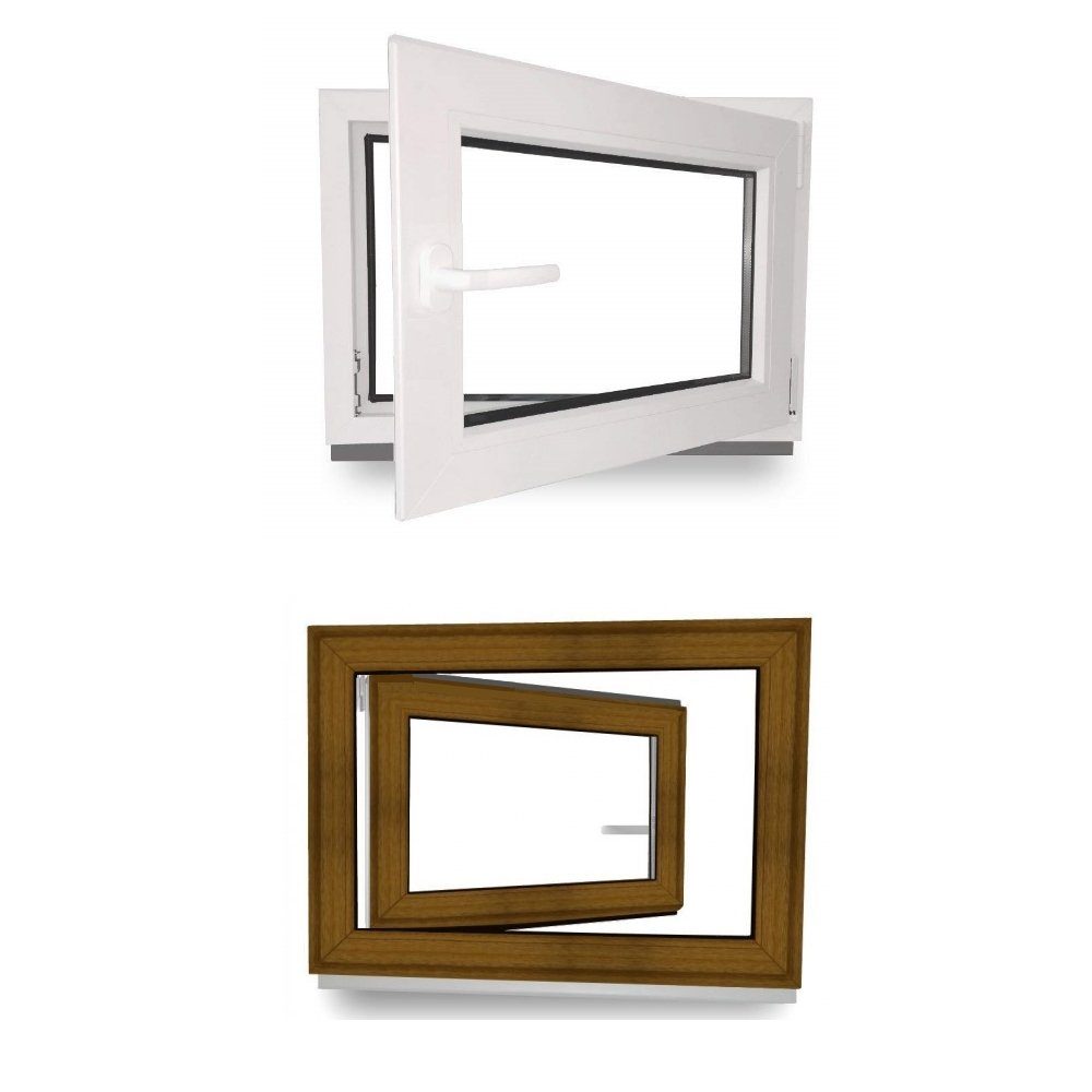 JeCo Fenster Kellerfenster Kunststoff innen weiß günstig online kaufen