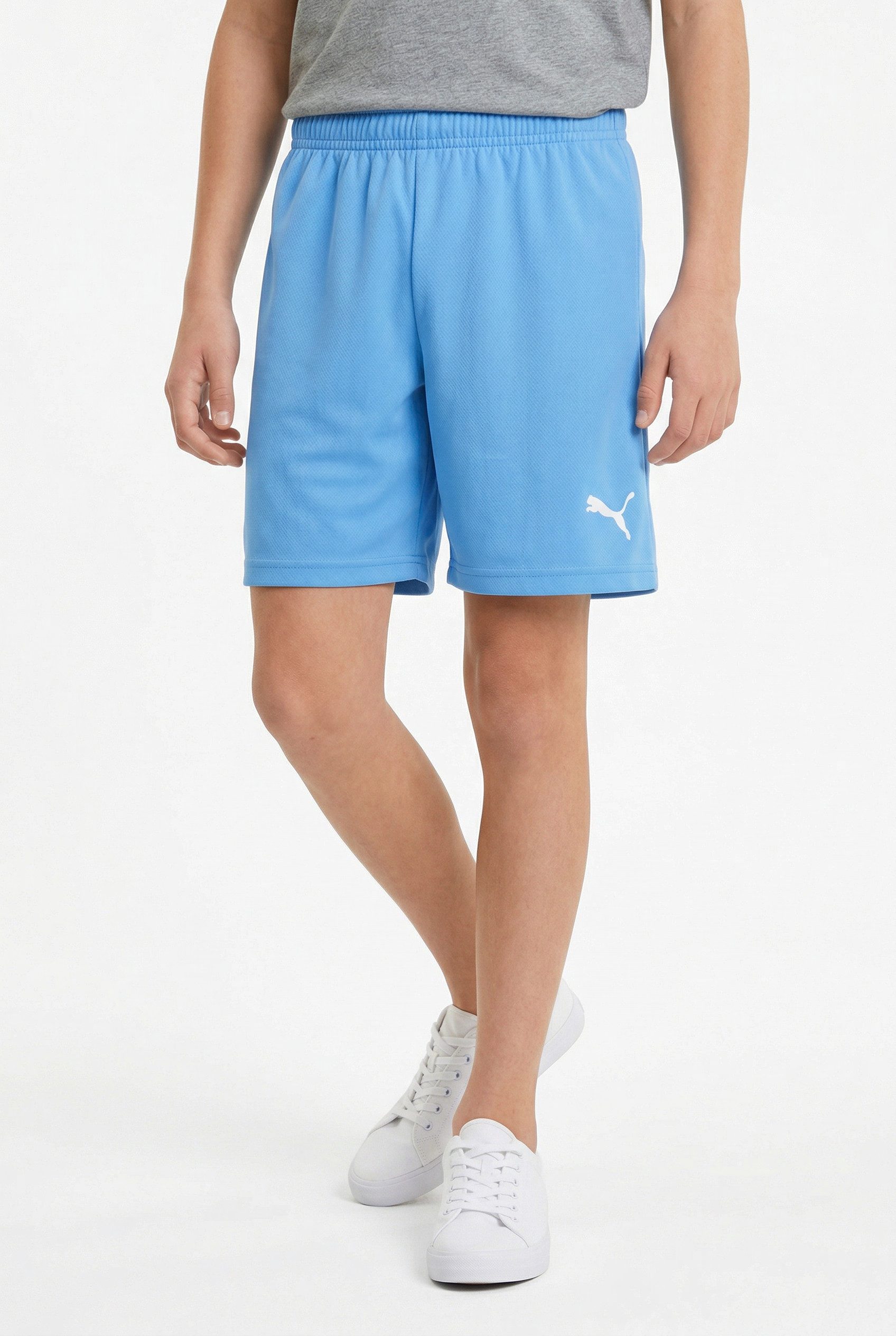 PUMA Trainingsshorts TEAMRISE SHORT JR aus Netzmaterial, mit DryCELL Technologie, kniefreier Schnitt