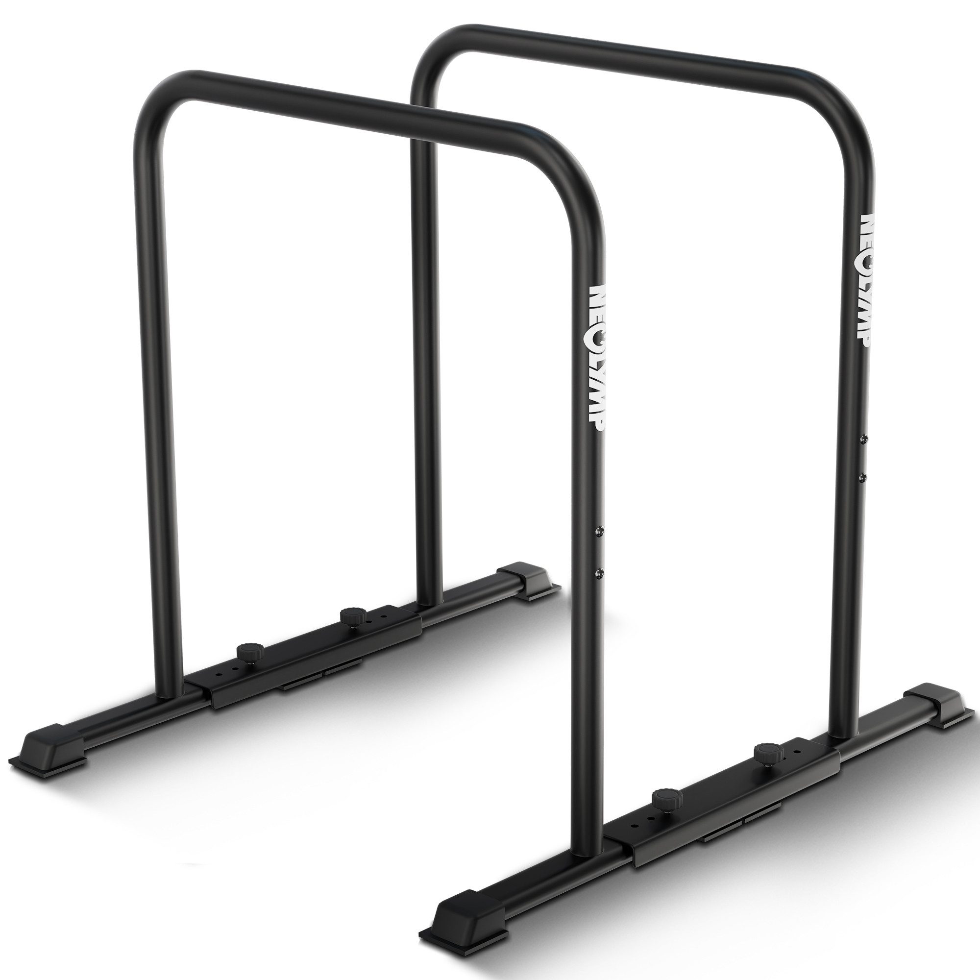 NEOLYMP Liegestützgriffe Dip Barren Calisthenics Equipment – 400 kg belastbare Dip Station (Calisthenics Equipment– rostfreie Dip Stange Fitnessgeräte für Zuhause), Dip Stangen- verstellbare Breite – 90 cm Höhe mit rutschfesten Füßen