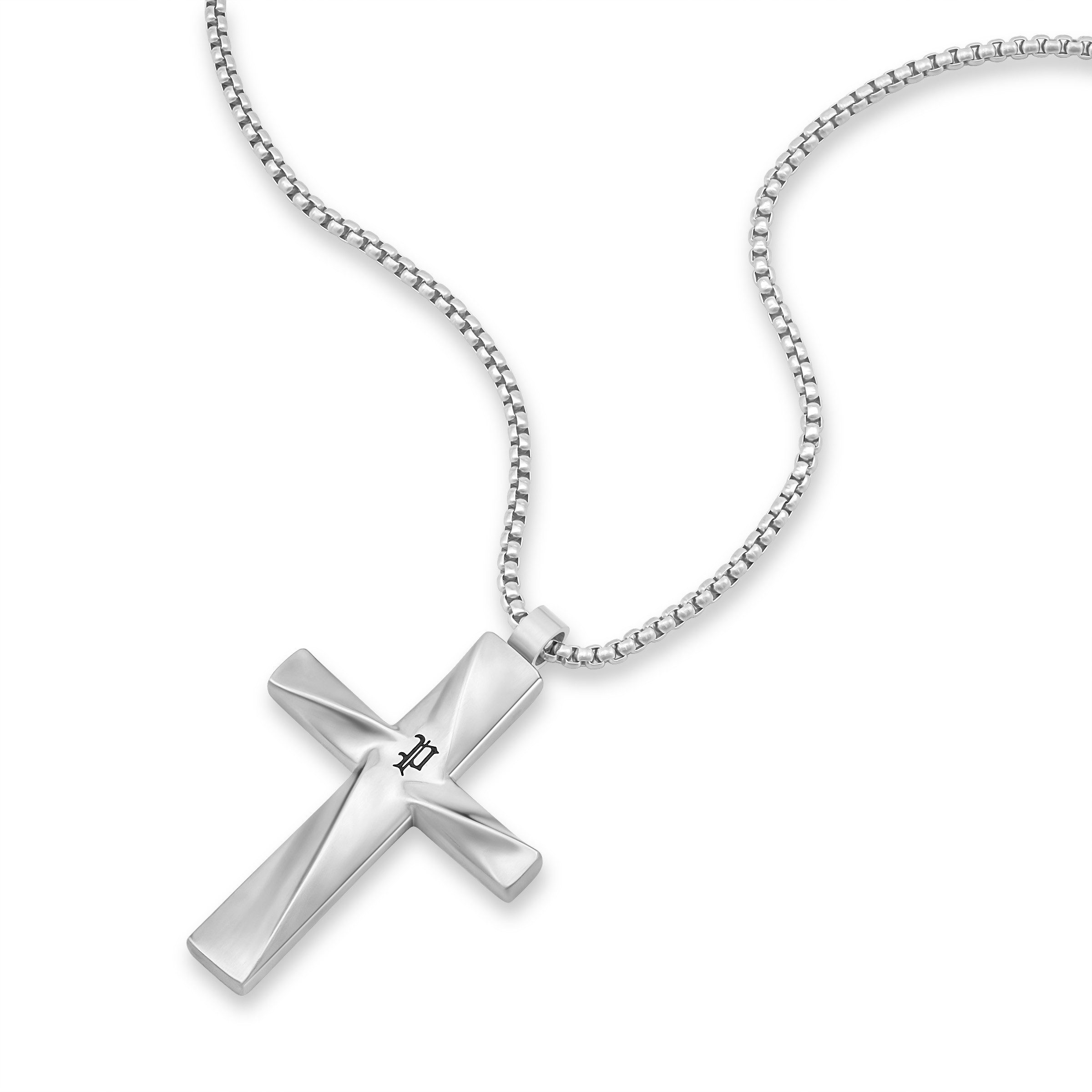 Police Kette mit Anhänger Contorto Kreuz