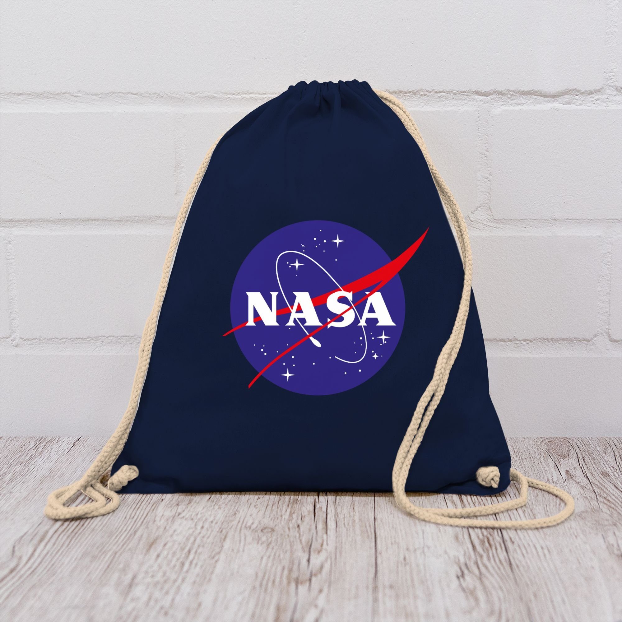 Shirtracer Turnbeutel Nasa Meatball Logo I NASA Raumfahrt, Sprüche Statement