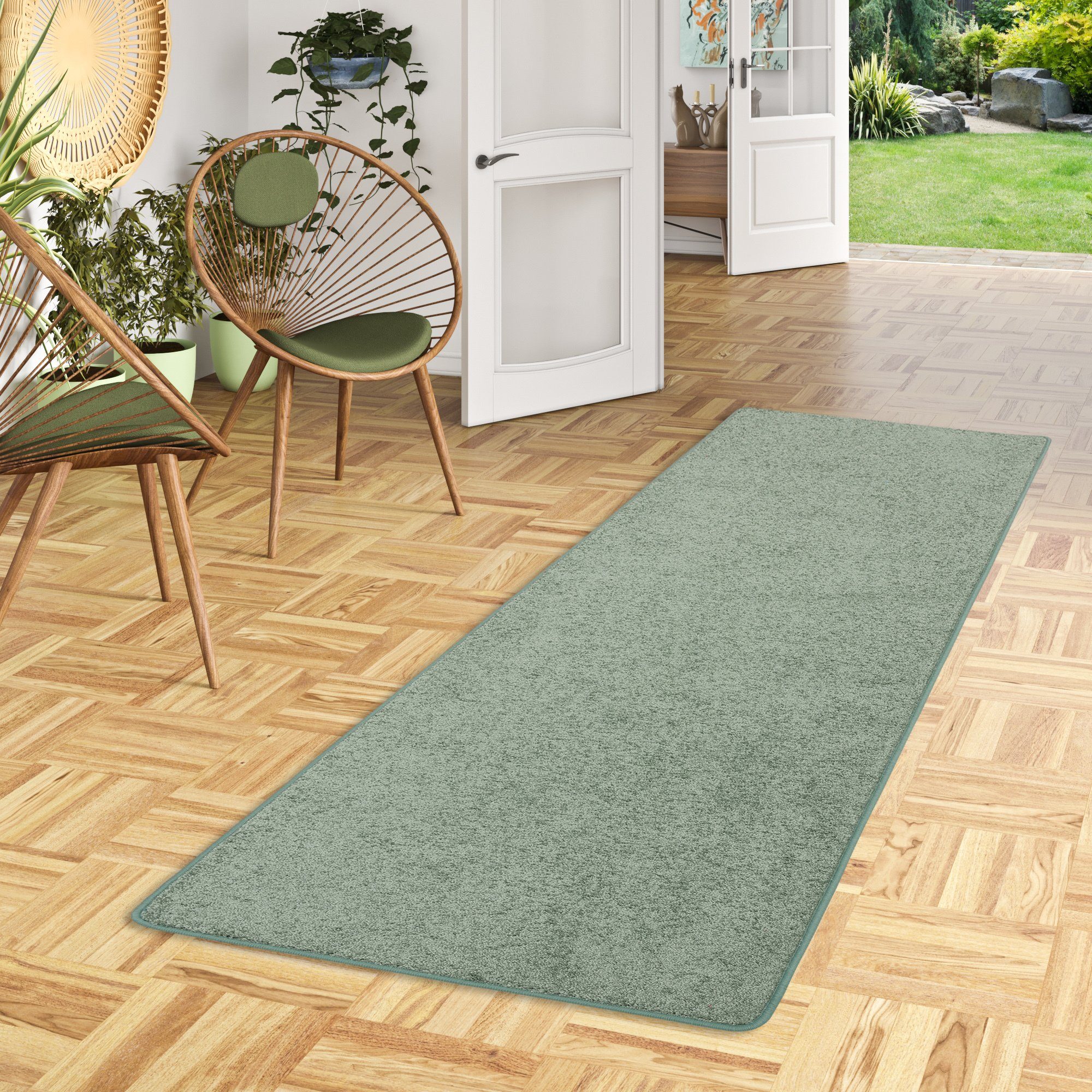 Läufer Hochflor Langflor Teppich Läufer Cottage, Snapstyle, Rechteckig, Höhe: 22 mm