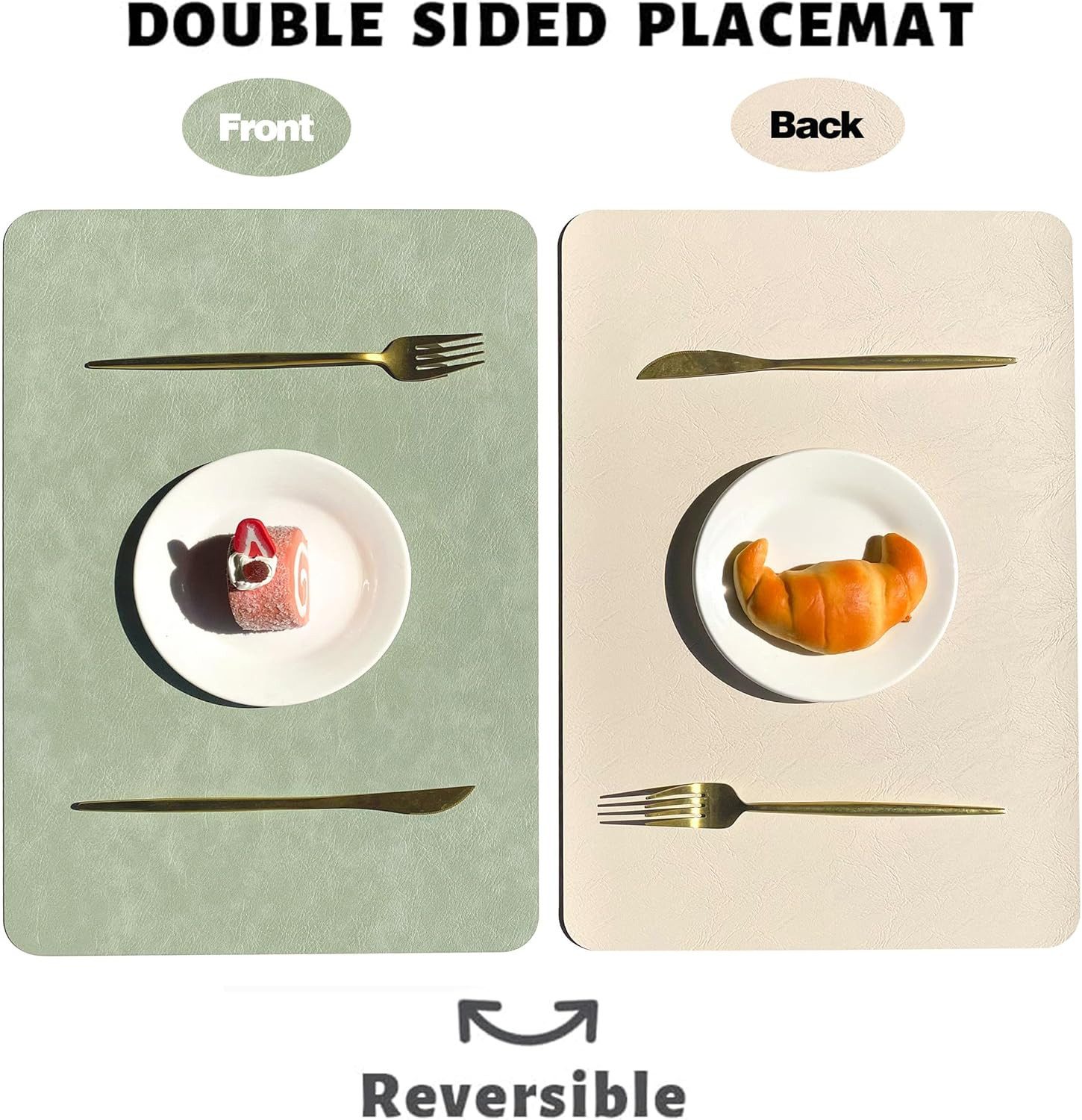 RWEUOQ Platzset Platzsets Abwaschbar Tischsets Rutschfest günstig online kaufen