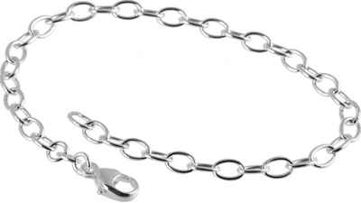 SilberDream Charm-Armband SilberDream Charmsarmband Charms Armschmuck (Charmsarmbänder), Charmsarmbänder ca. 19cm, 925 Sterling Silber, Farbe: silber, Made-In