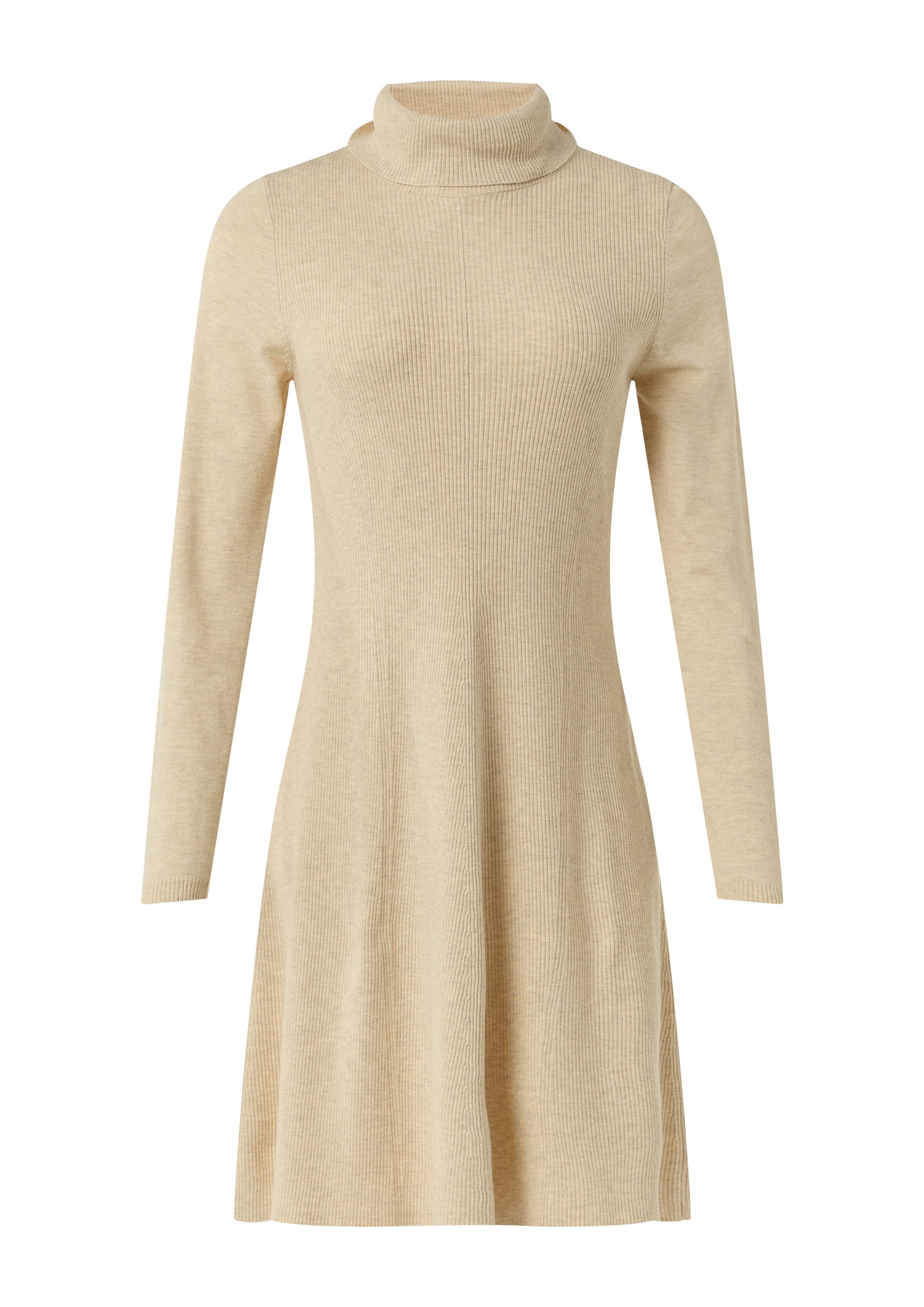 comma Strickkleid mit Rippstruktur