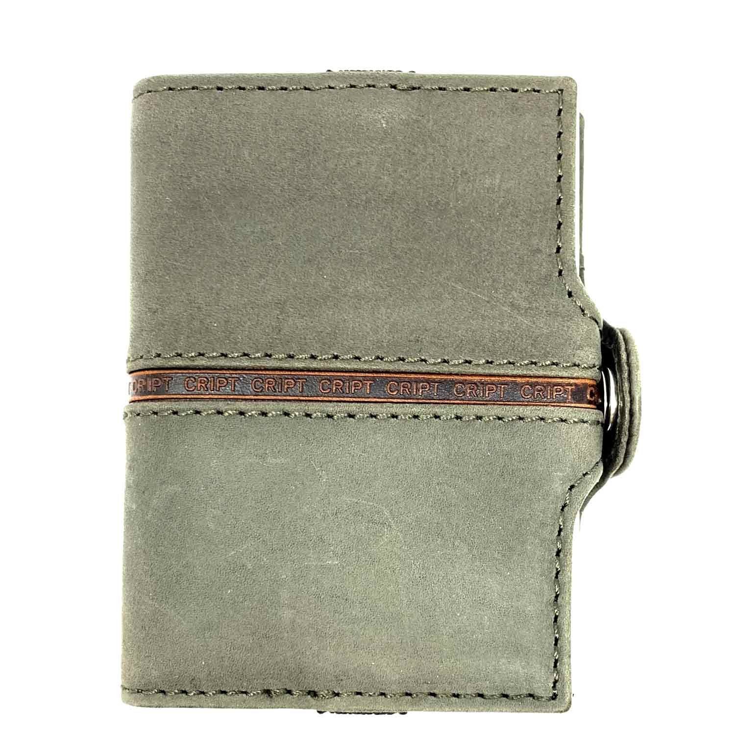 CRIPT Geldbörse Cript RFID Kreditkartenetui 3.55 STEEL ace grey