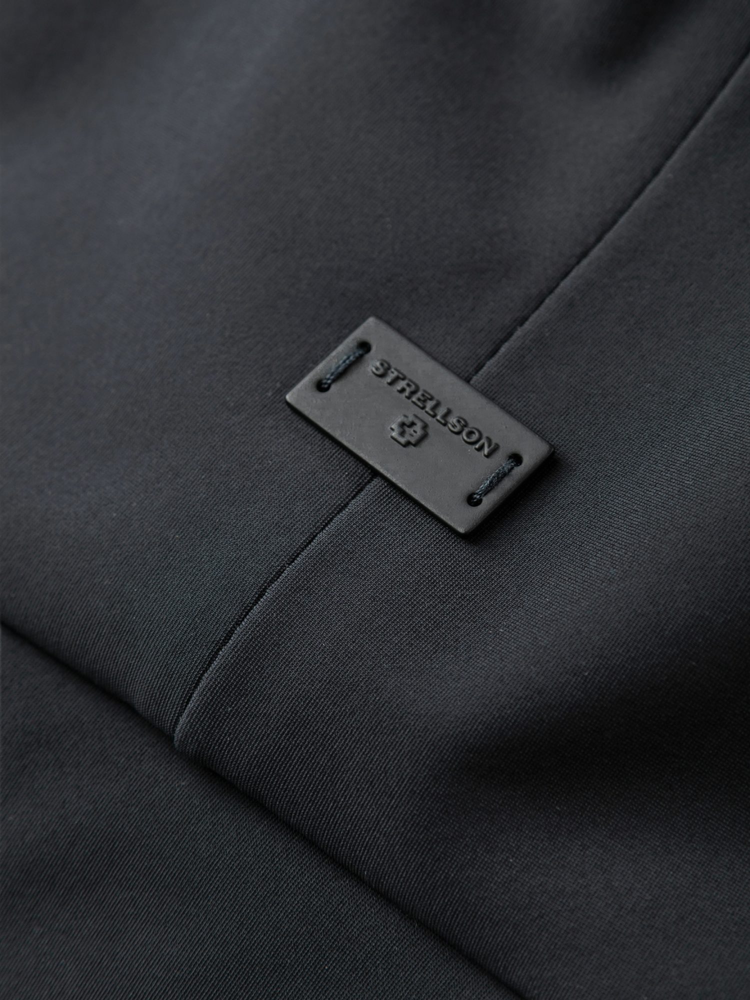 Strellson Strickmantel schwarz,Outdoor,Polyamid,Unifarben,Stehkragen,Lang,Regular Fit