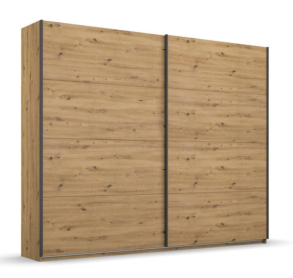Rauch Möbel Kleiderschrank Kleiderschrank Schwebetürenschrank Apollon, 2-türig, Eiche Artisan