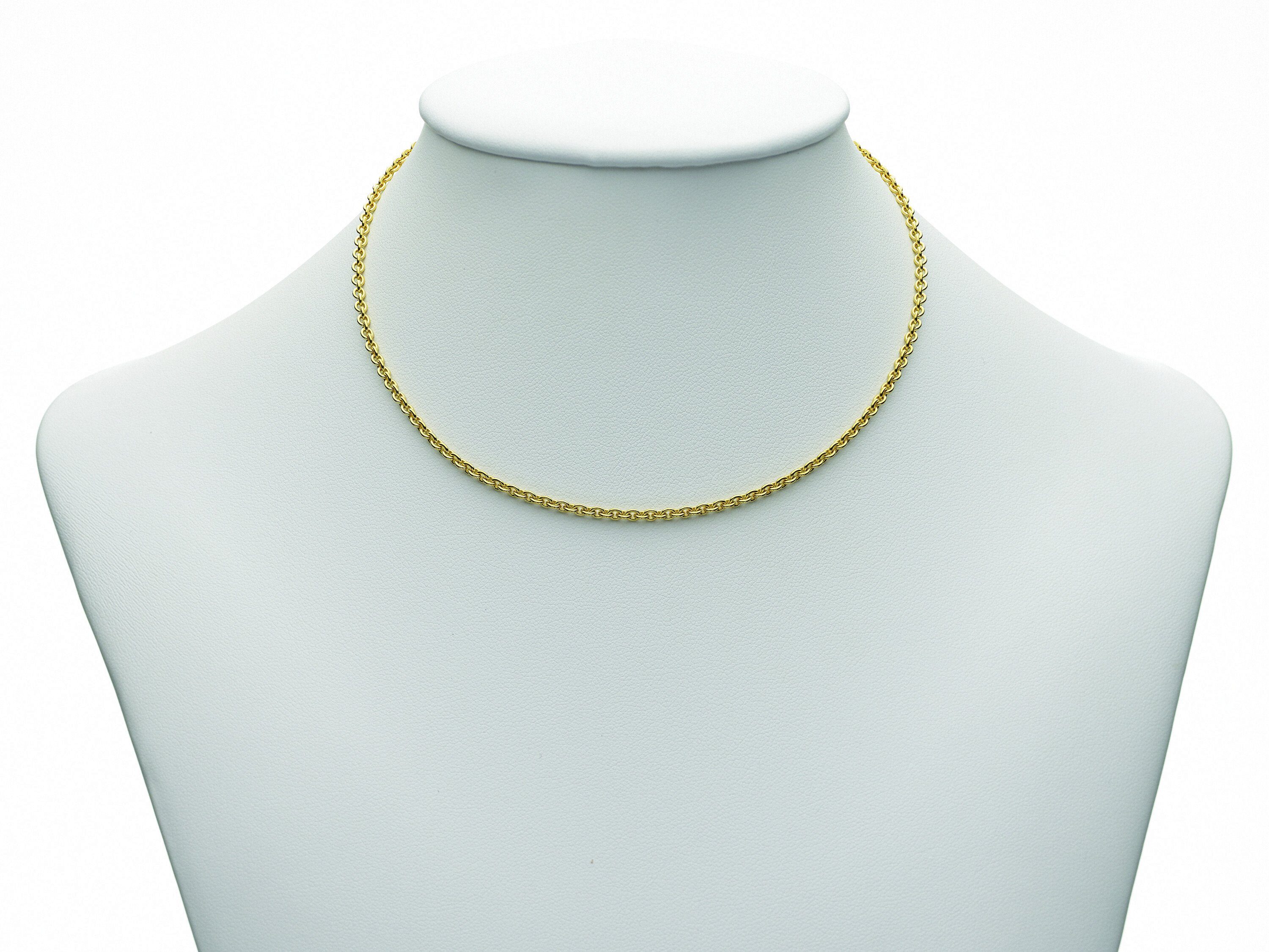 Adelia´s Goldkette 333 Gold Anker Halskette Ø 2,3 mm, Goldschmuck für Damen