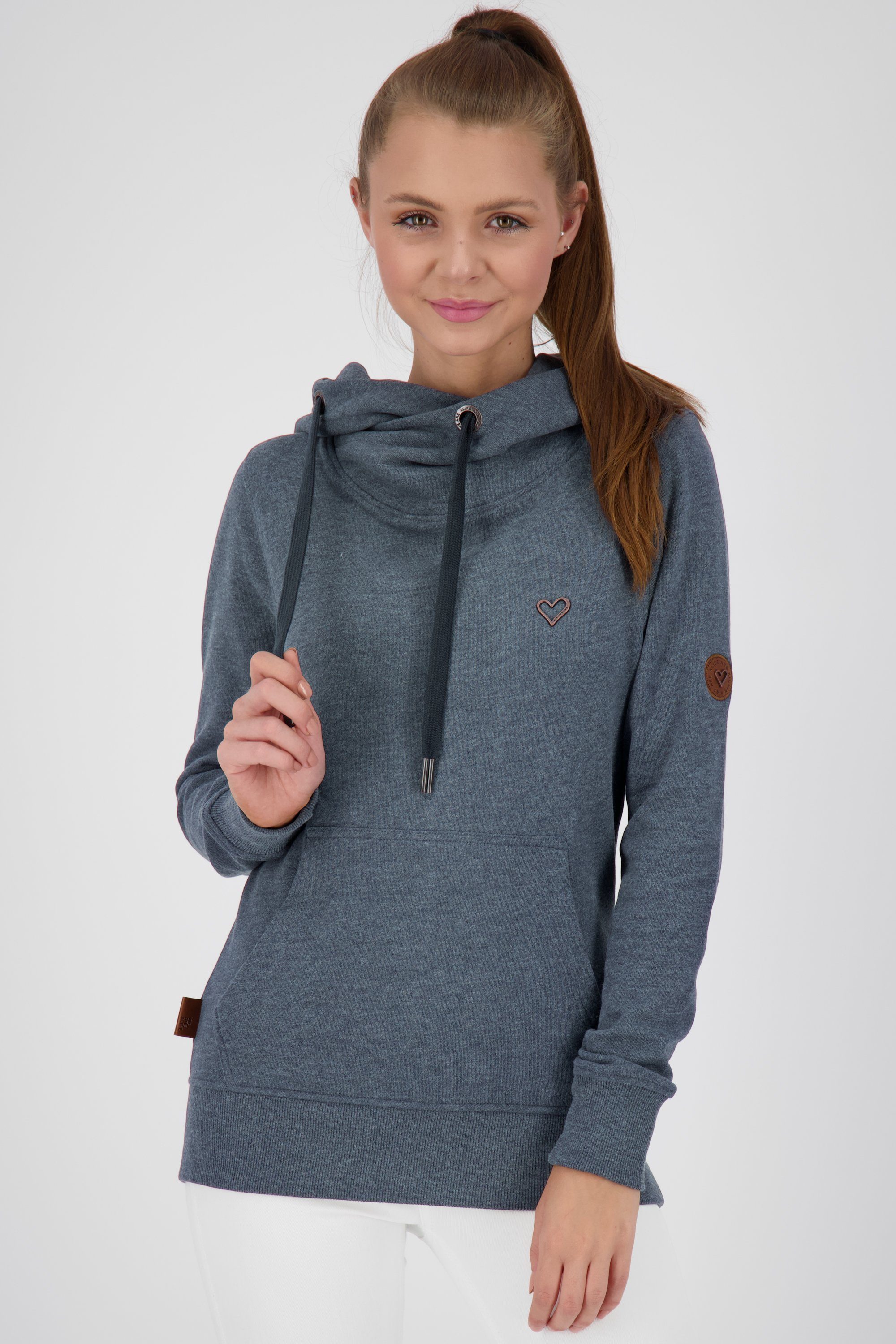 Sweatshirt Sweatshirt Alife & SarahAK Damen A Kapuzensweatshirt Kapuzensweatshirt, Kickin marine