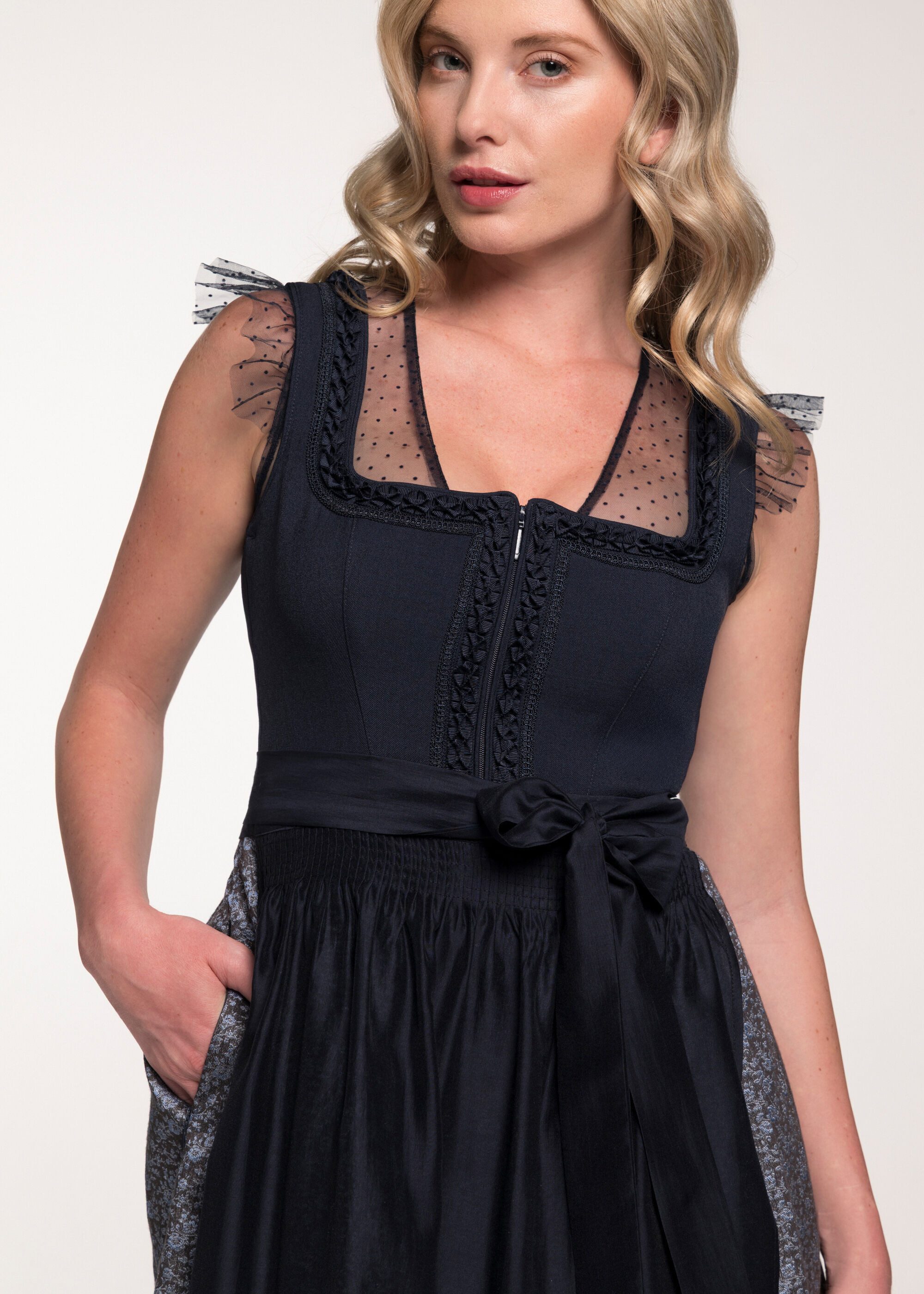 Spieth & Wensky Dirndl Gaute (1-tlg) mit floralem Muster