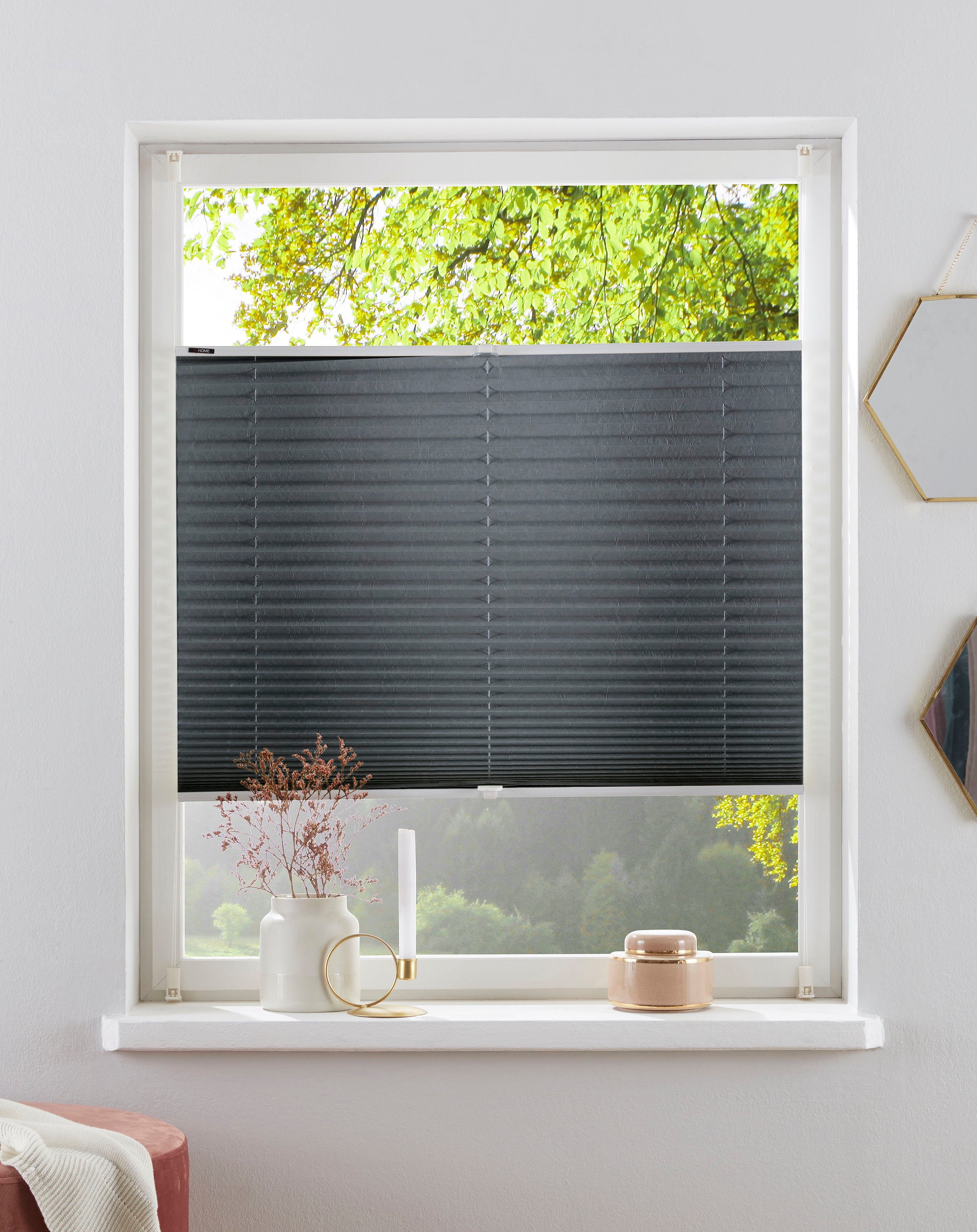 my home Plissee DAHRA - in Crush-Optik, Lichtschutz, ohne Bohren, verspannt günstig online kaufen