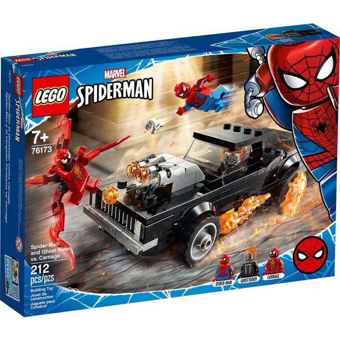LEGO® Konstruktionsspielsteine LEGO Marvel Super Heroes™ - Spider-Man und Ghost (Set 212 St)