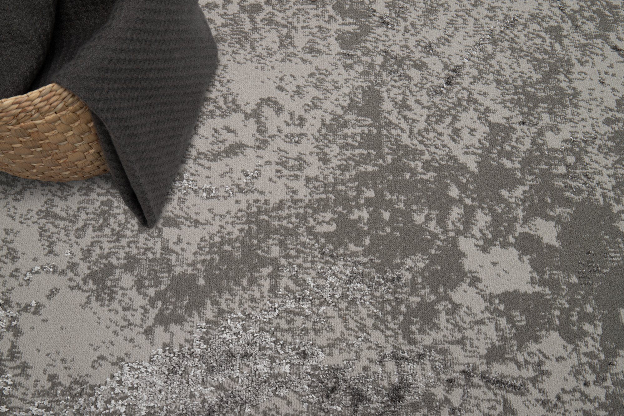 Tapiso Designteppich CRYSTAL, rechteckig, Höhe: 8 mm, Kurzflor mit Schimmereffekt, Wohnzimmer Schlafzimmer Esszimmer