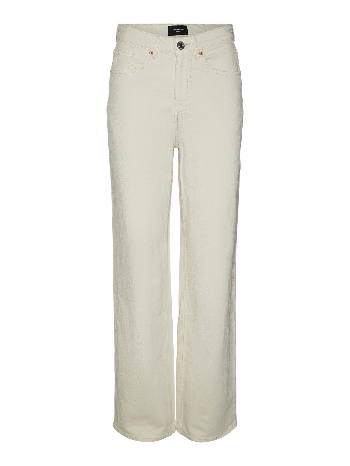 Straight-Jeans VMTESSA HR WIDE STR JEANS ECRU GA