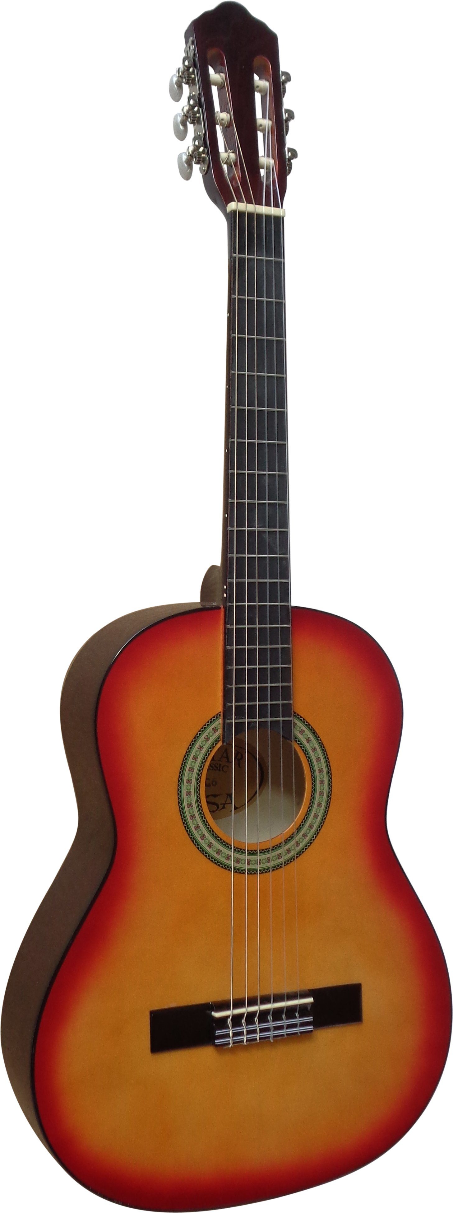 MSA Akustikgitarre J, Konzertgitarre Junior im Set mit Tasche, Band, Nylonsaiten, 3x Pleks