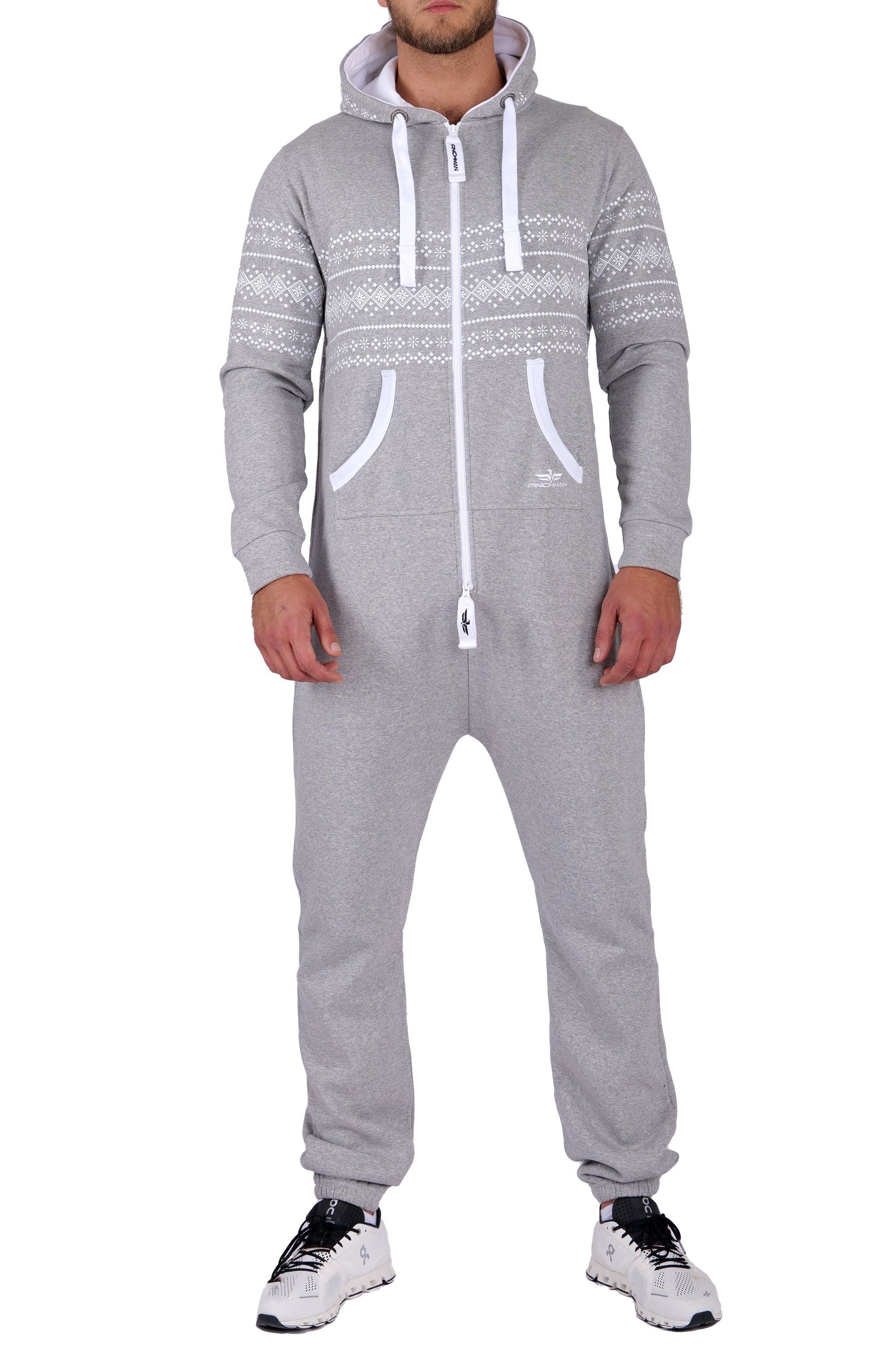 Finchman Jumpsuit Azteken Muster Herren Jumpsuit Overall FM117 Jogging Training Anzug