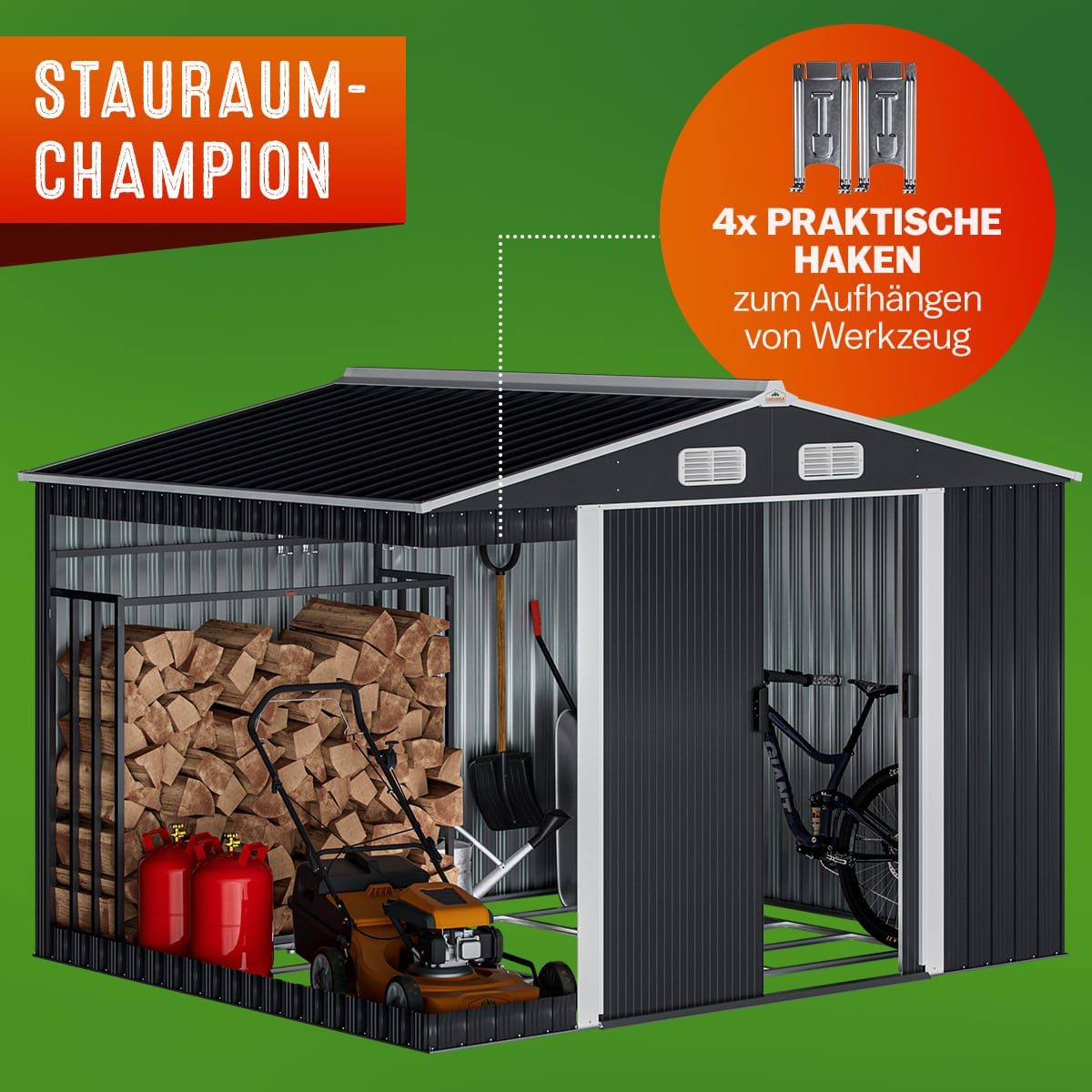 Gardebruk Gerätehaus, BxT: 205x257 cm, XXL günstig online kaufen