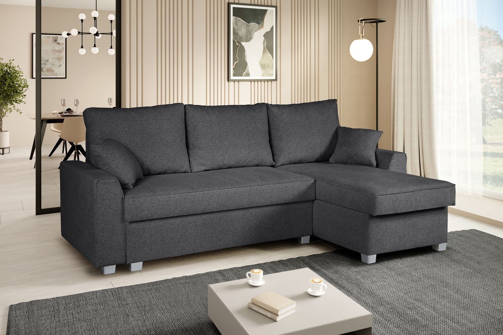 Beautysofa Ecksofa TERAMO, mit Schlaffunktion, mit günstig online kaufen