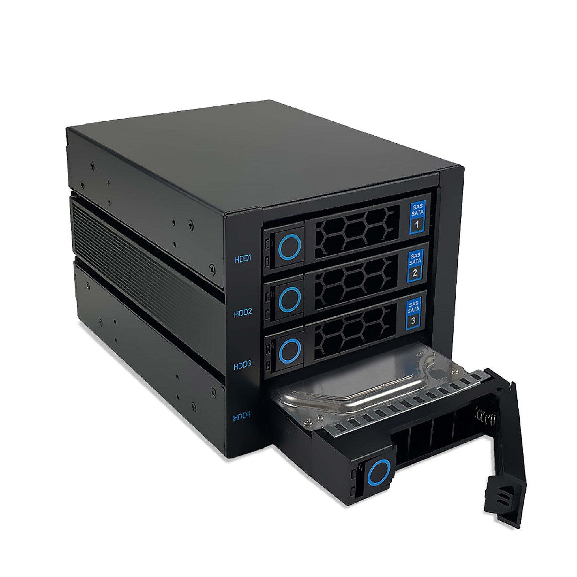 Festplatten-Gehäuse WR-C3141-12G SAS/SATA (12G/6G) Backplane für 4x 3,5"/2,5" HDD/SSD
