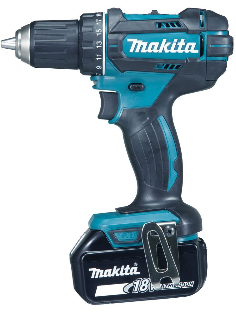 Makita Akku-Bohrschrauber DDF482RFJ, max. 1900 U/min, inkl. 2 Akkus 18V/3Ah, Ladegerät und Koffer – Bild 4 von 5